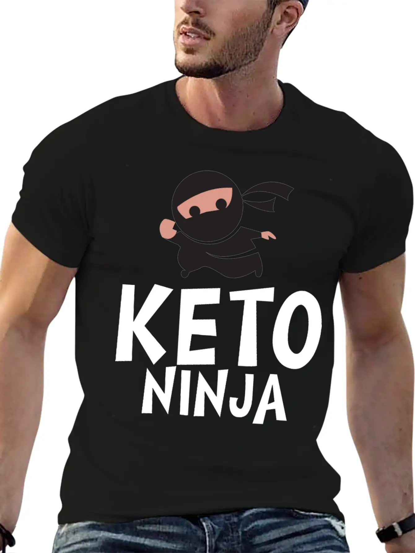 Keto Ninja Basic Graphic T-Shirt ¨C Daily Comfort In Soft Cotton