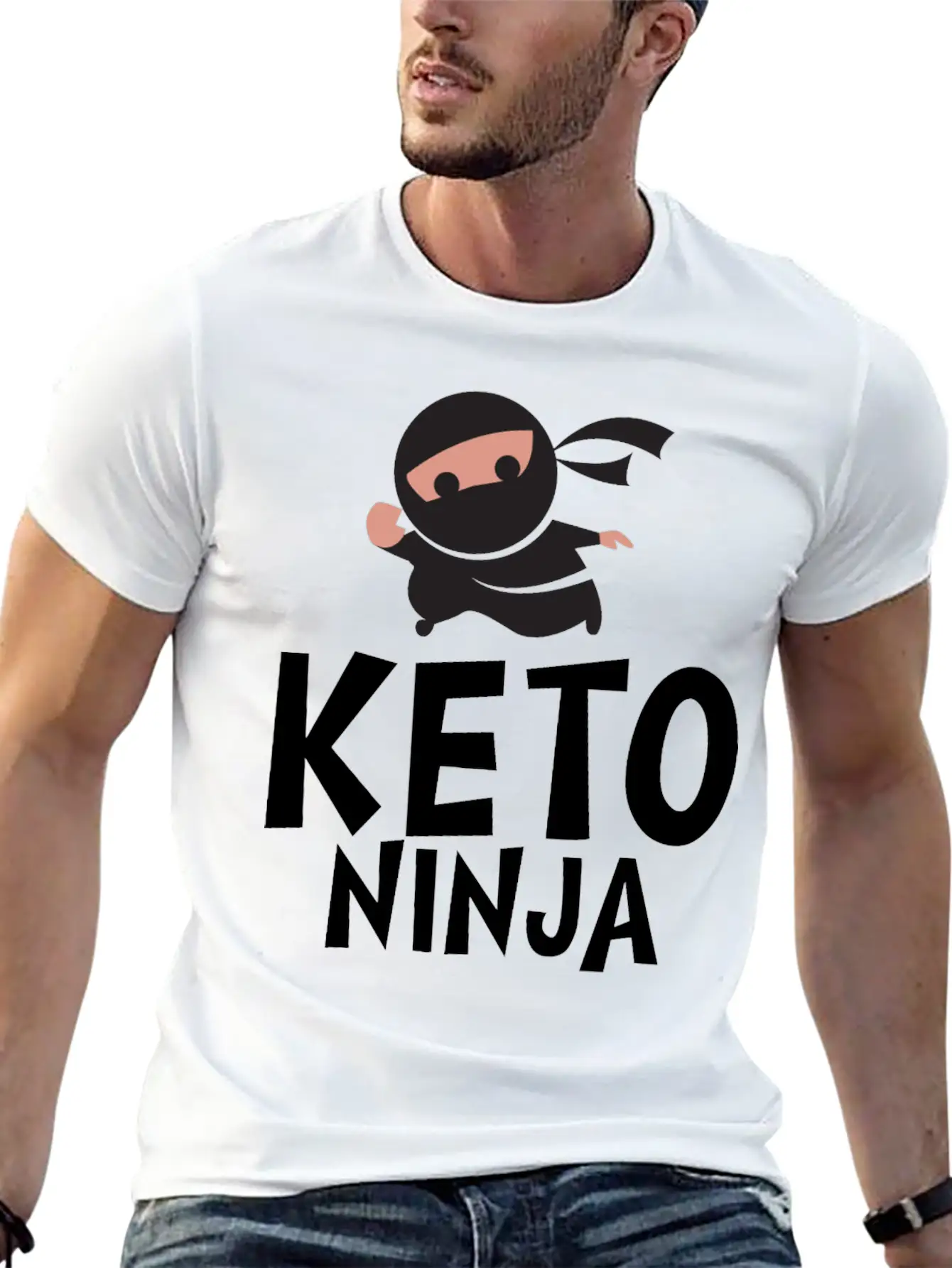 Keto Ninja Basic Graphic T-Shirt ¨C Daily Comfort In Soft Cotton