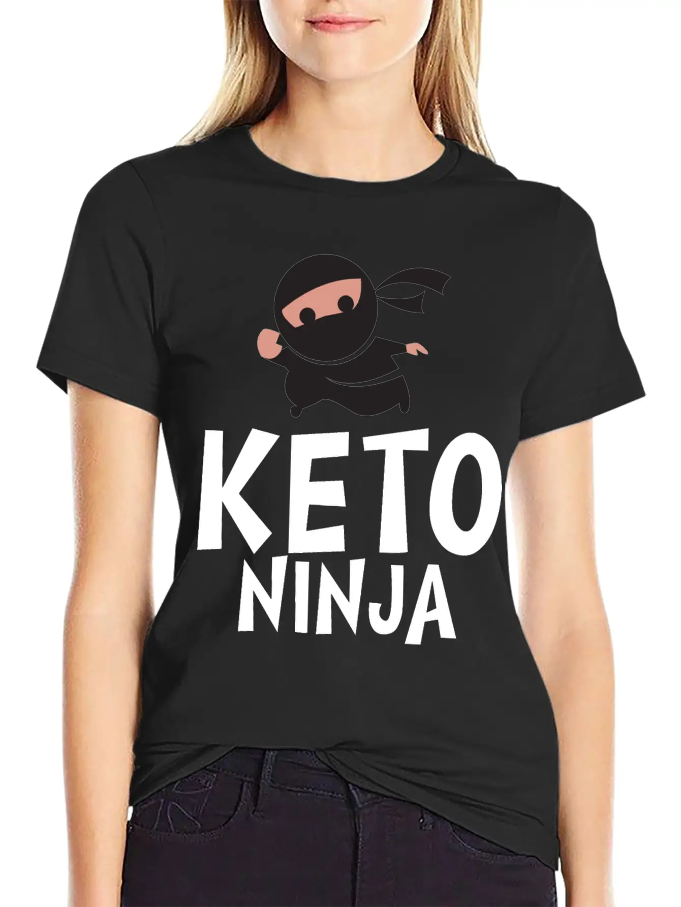 Keto Ninja Basic Graphic T-Shirt ¨C Daily Comfort In Soft Cotton