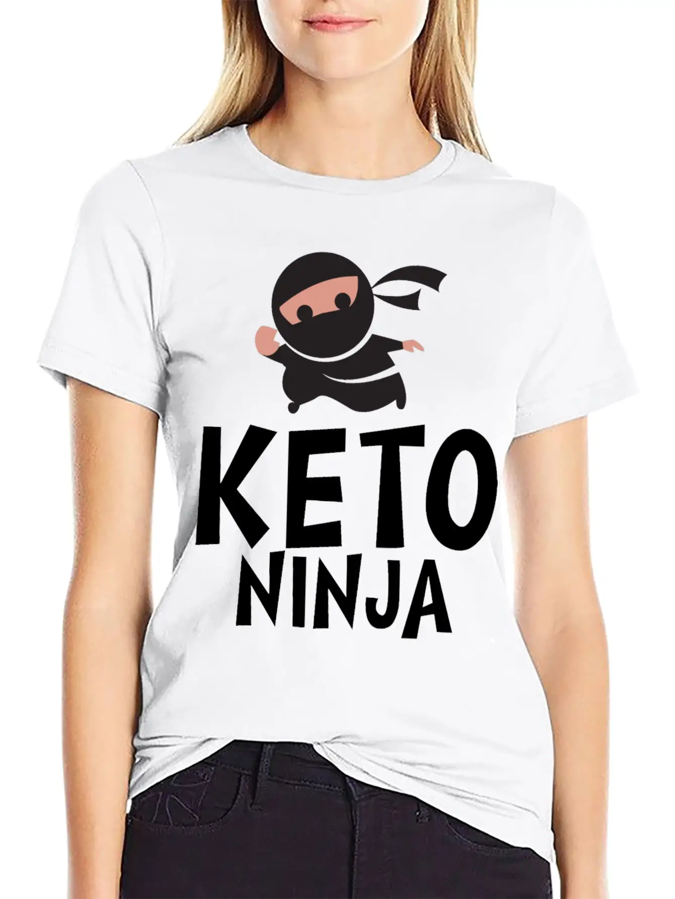 Keto Ninja Basic Graphic T-Shirt ¨C Daily Comfort In Soft Cotton