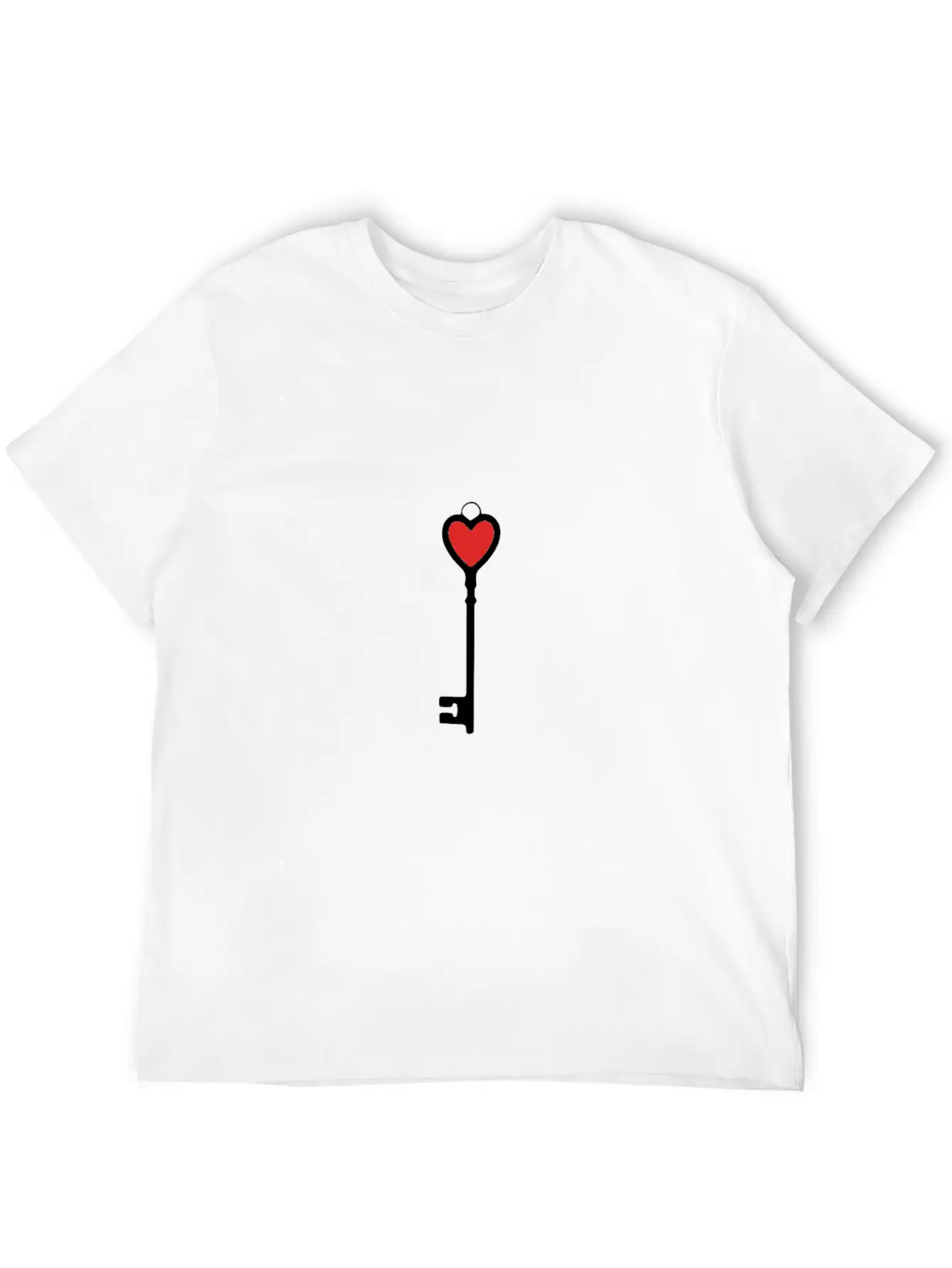 Key To The Heart Soft Cotton Short Sleeve Tee ¨C Unisex Wardrobe Staple