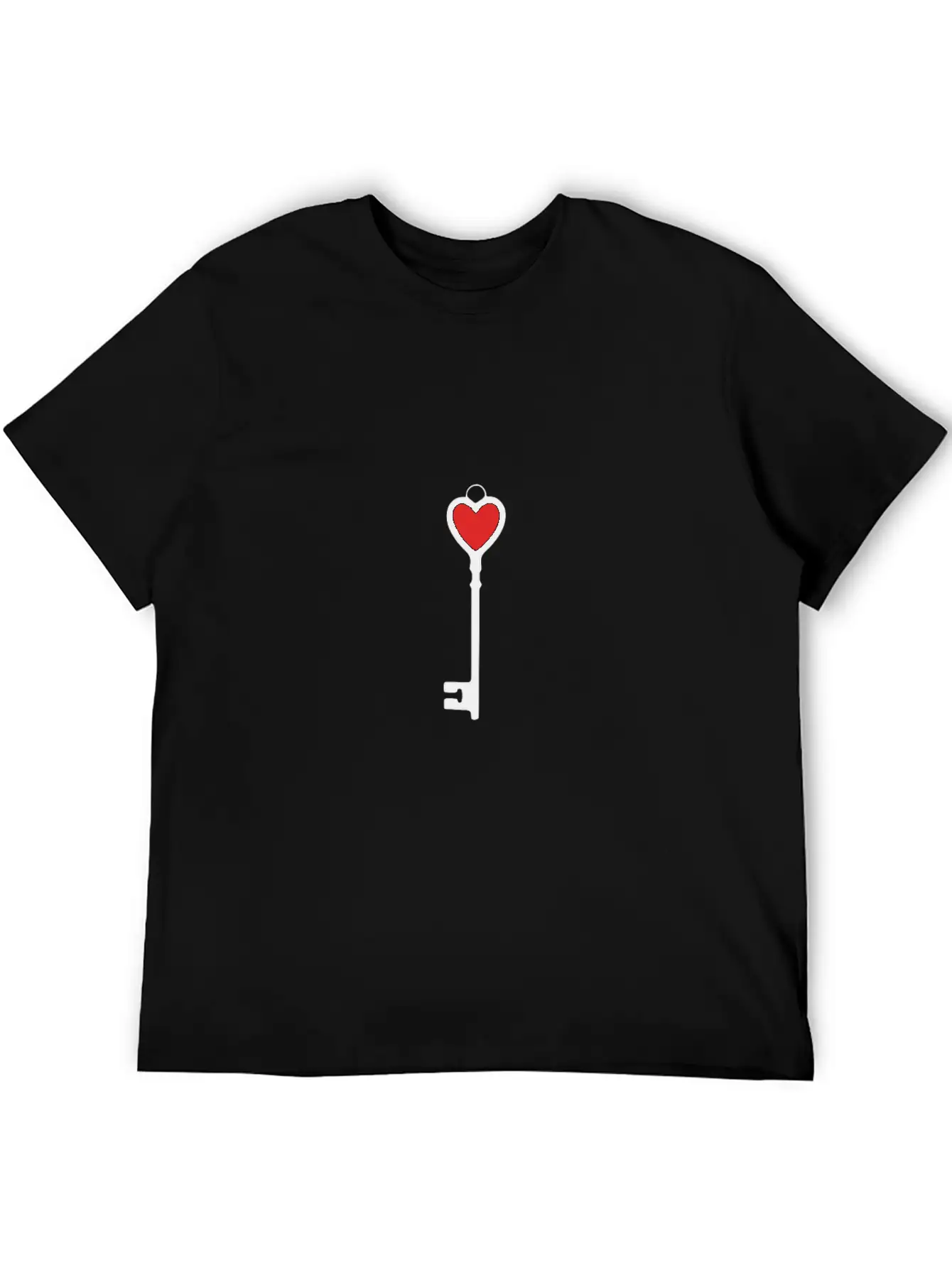 Key To The Heart Soft Cotton Short Sleeve Tee ¨C Unisex Wardrobe Staple