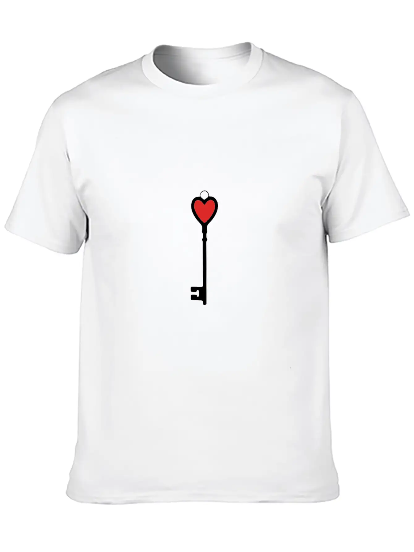 Key To The Heart Soft Cotton Short Sleeve Tee ¨C Unisex Wardrobe Staple