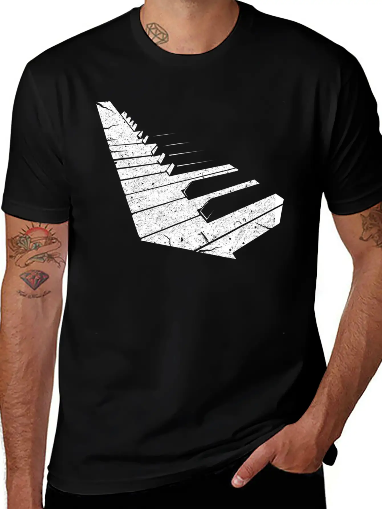 Keyboard Pianist Funny Musician Piano Music Basic Graphic T-Shirt ¨C Daily Comfort In Soft Cotton