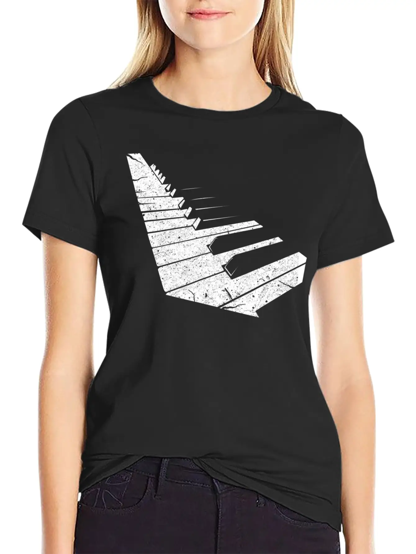 Keyboard Pianist Funny Musician Piano Music Basic Graphic T-Shirt ¨C Daily Comfort In Soft Cotton