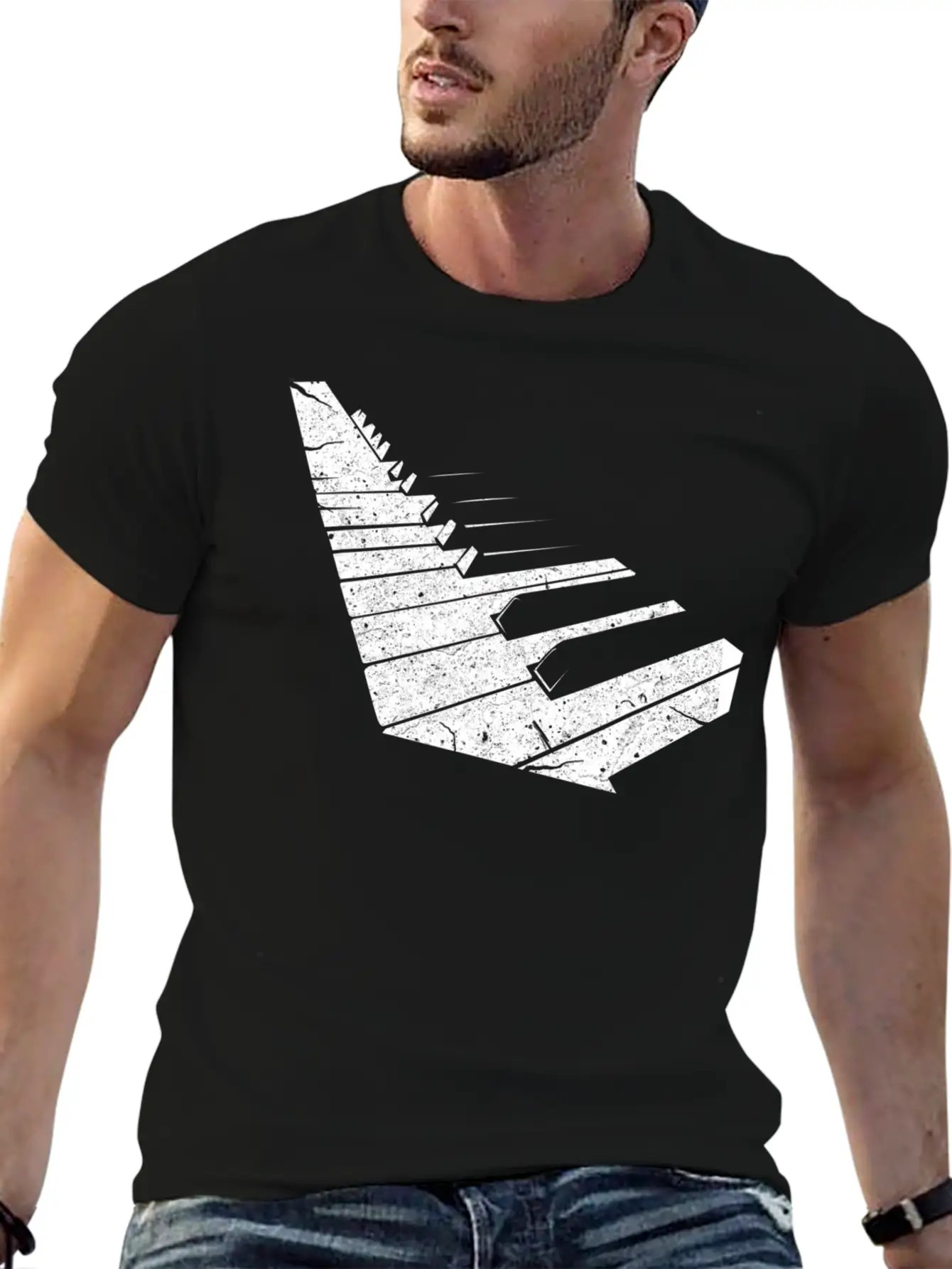 Keyboard Pianist Funny Musician Piano Music Basic Graphic T-Shirt ¨C Daily Comfort In Soft Cotton