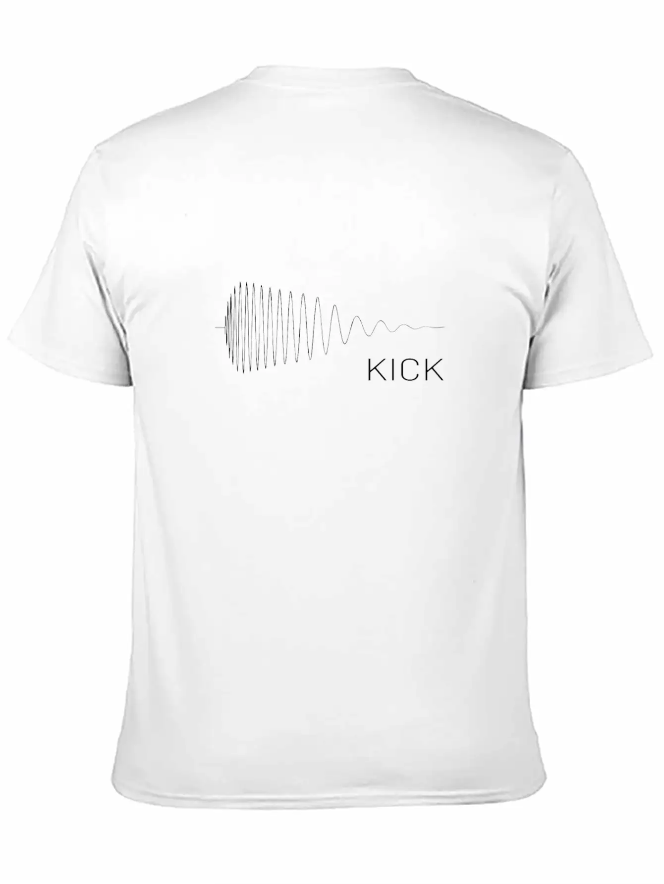 Kick Drum Synthesizer Studio Audio Wave Basic Graphic T-Shirt ¨C Daily Comfort In Soft Cotton
