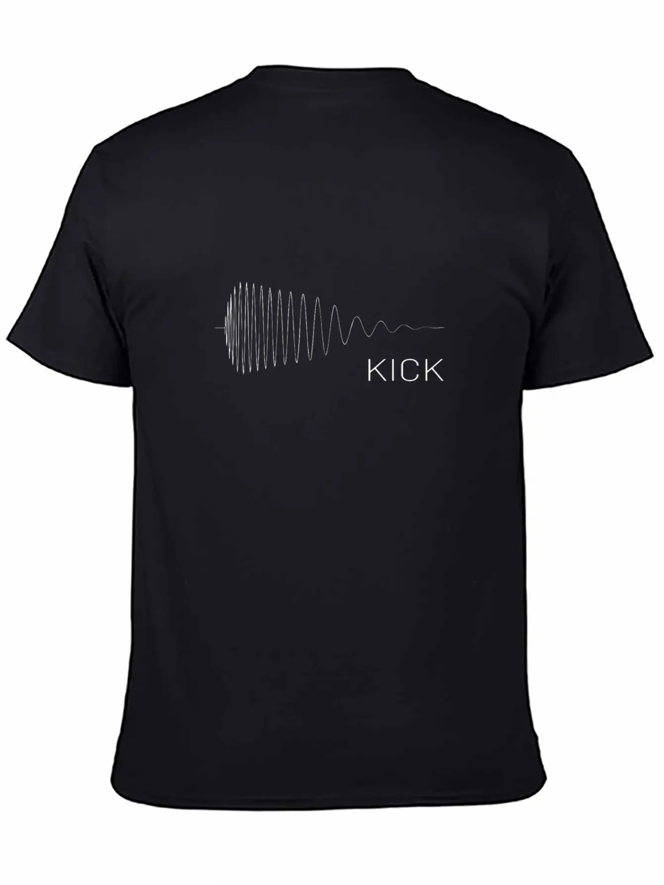 Kick Drum Synthesizer Studio Audio Wave Basic Graphic T-Shirt ¨C Daily Comfort In Soft Cotton