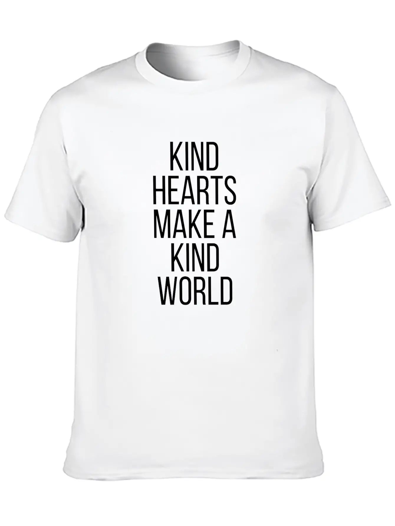 Kind Hearts Make A Kind World Essential Cotton Tee For Daily Outfits ¨C Unisex Style