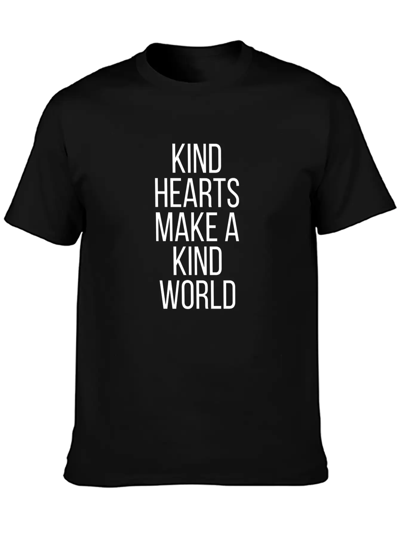 Kind Hearts Make A Kind World Essential Cotton Tee For Daily Outfits ¨C Unisex Style