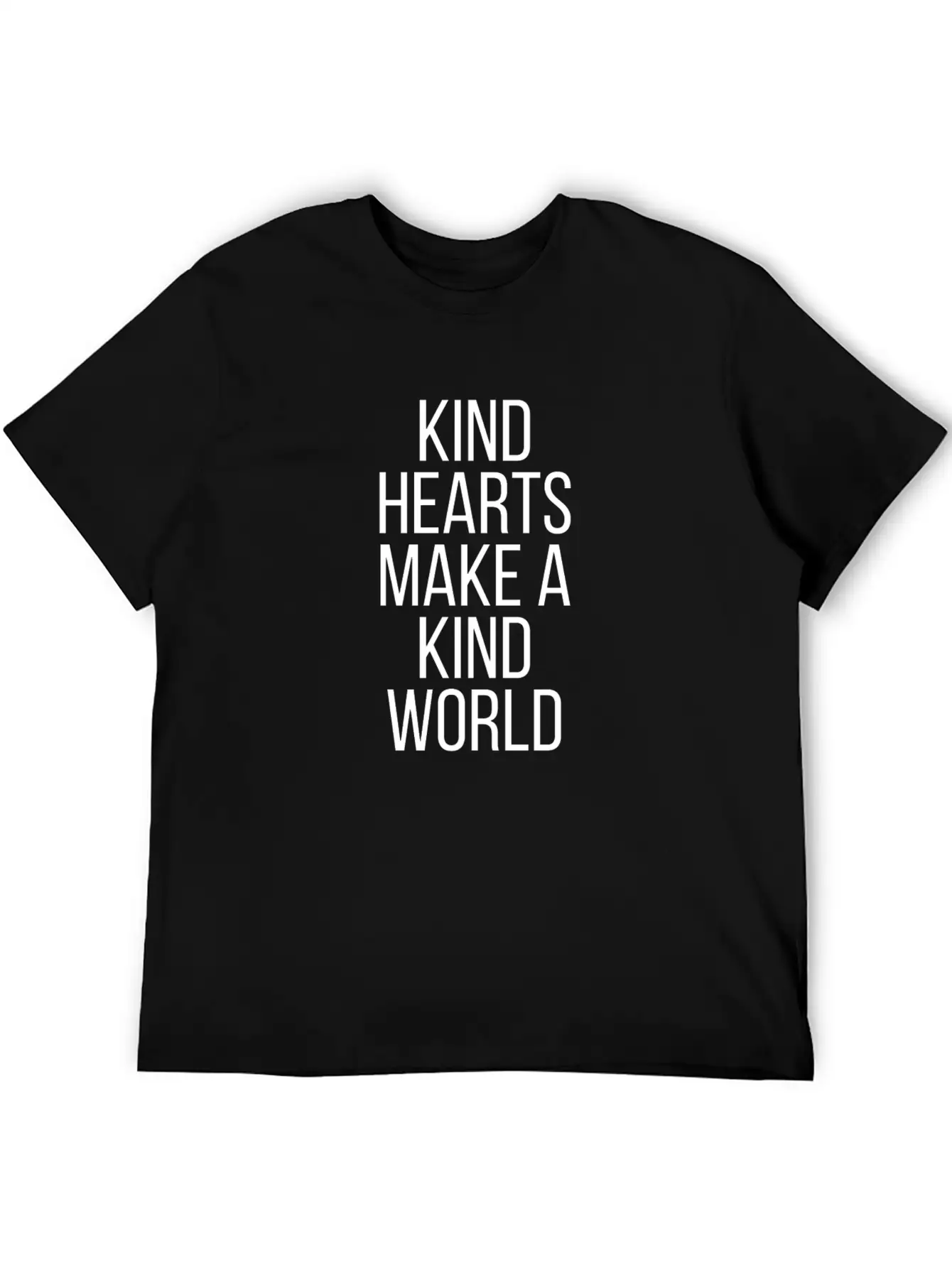 Kind Hearts Make A Kind World Essential Cotton Tee For Daily Outfits ¨C Unisex Style