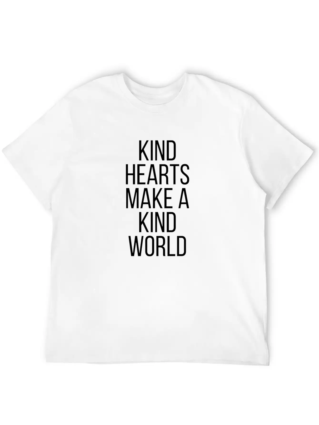 Kind Hearts Make A Kind World Essential Cotton Tee For Daily Outfits ¨C Unisex Style