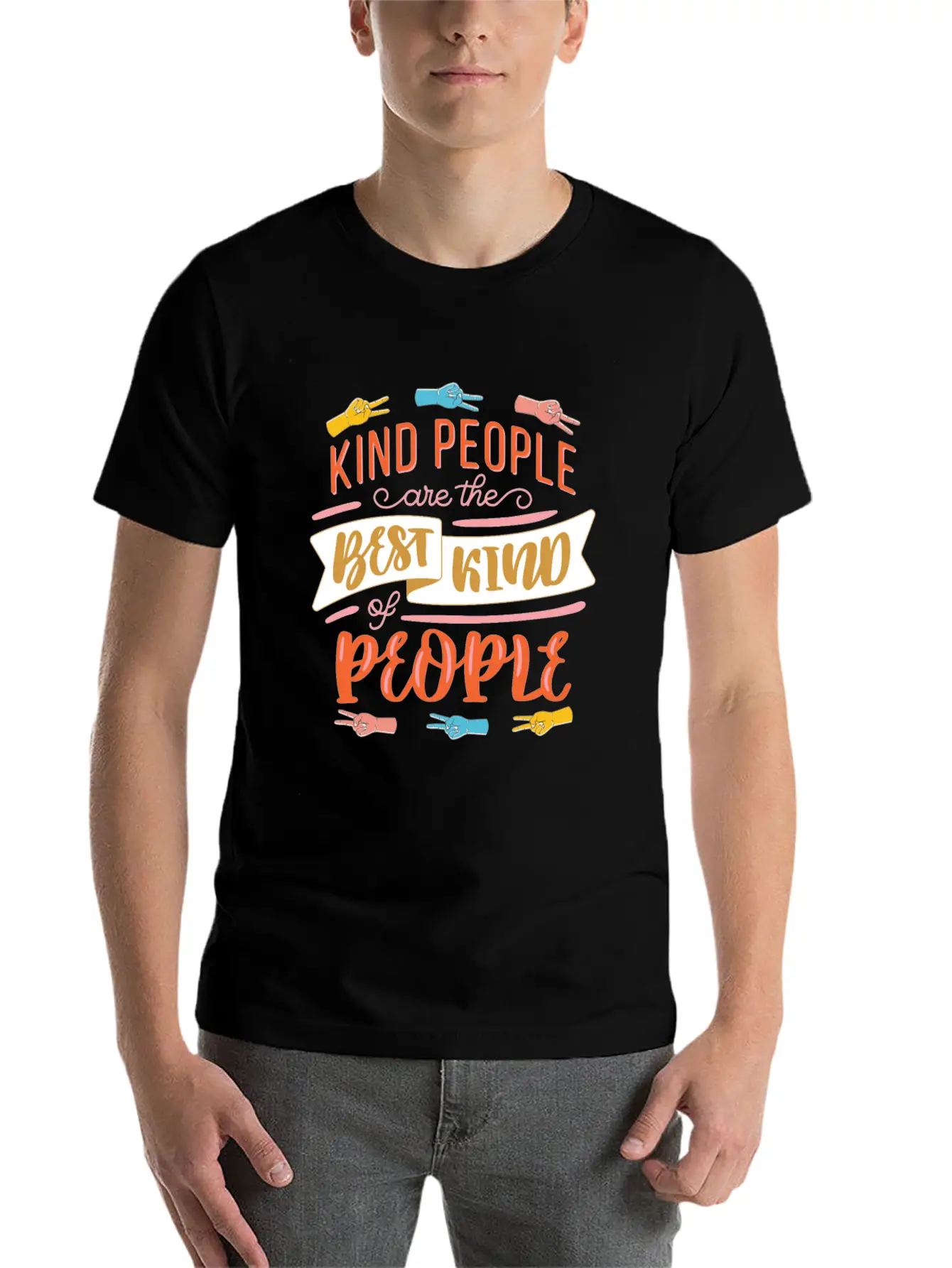 Kind People Care The Best Kind Of People Kindness Basic Graphic T-Shirt ¨C Daily Comfort In Soft Cotton