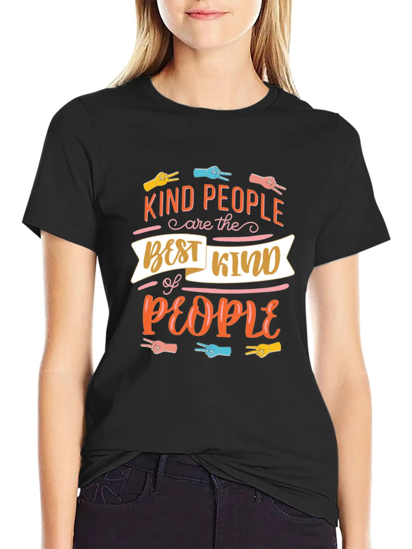 Kind People Care The Best Kind Of People Kindness Basic Graphic T-Shirt ¨C Daily Comfort In Soft Cotton