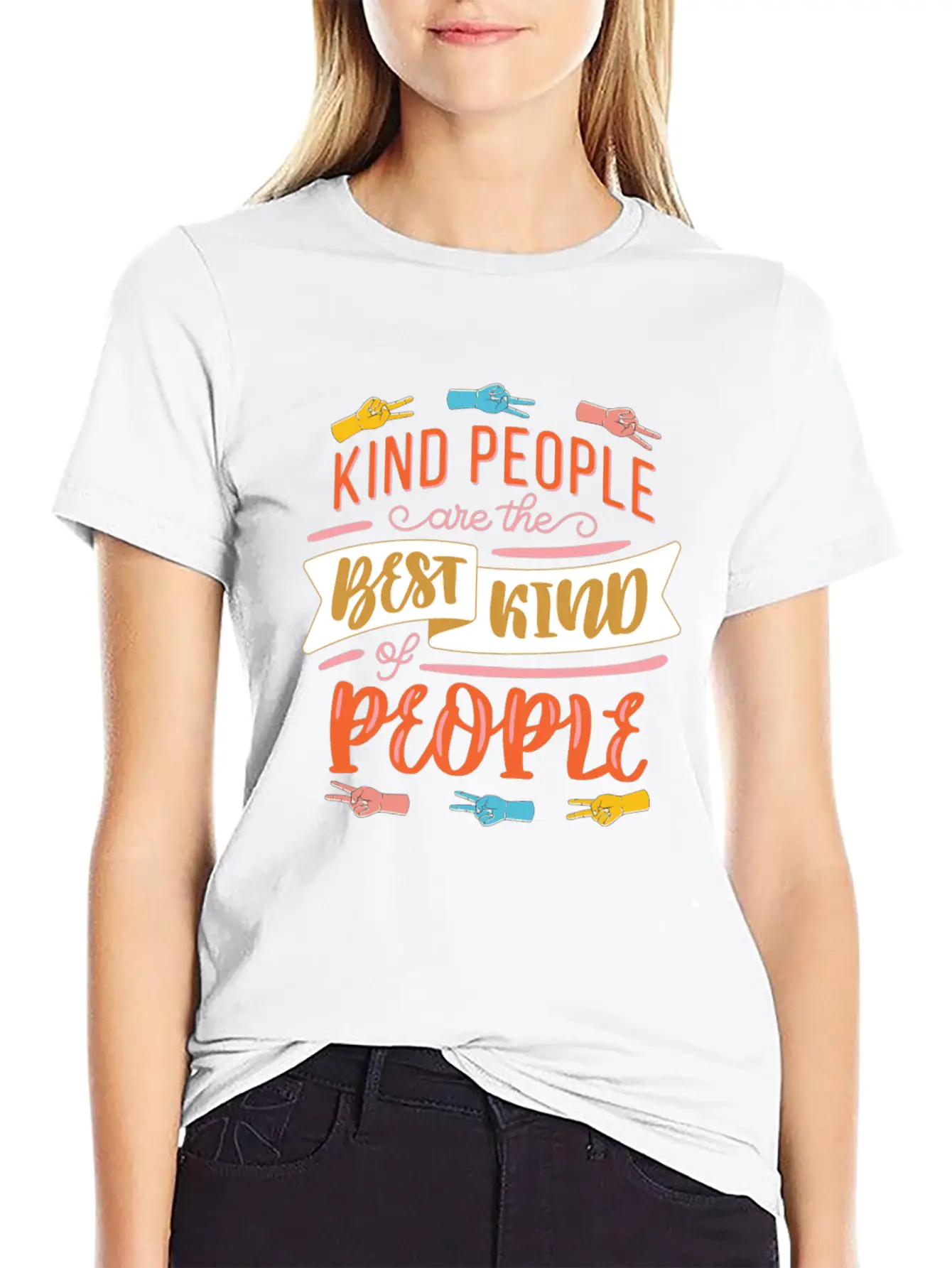 Kind People Care The Best Kind Of People Kindness Basic Graphic T-Shirt ¨C Daily Comfort In Soft Cotton