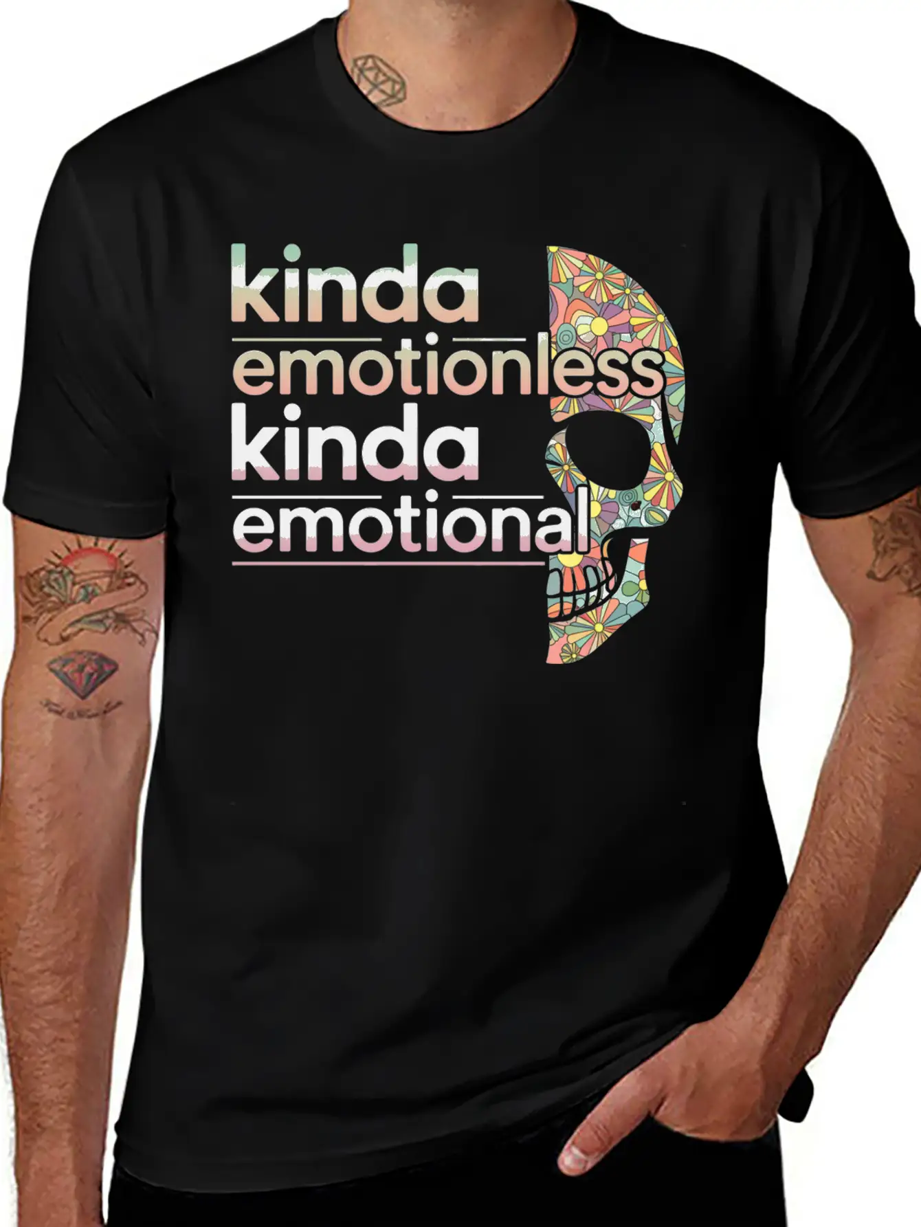 Kinda Emotionless Kinda Emotional 6 Soft Cotton Short Sleeve Tee ¨C Unisex Wardrobe Staple