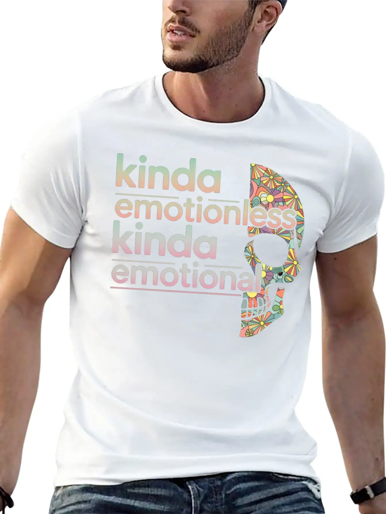 Kinda Emotionless Kinda Emotional 6 Soft Cotton Short Sleeve Tee ¨C Unisex Wardrobe Staple
