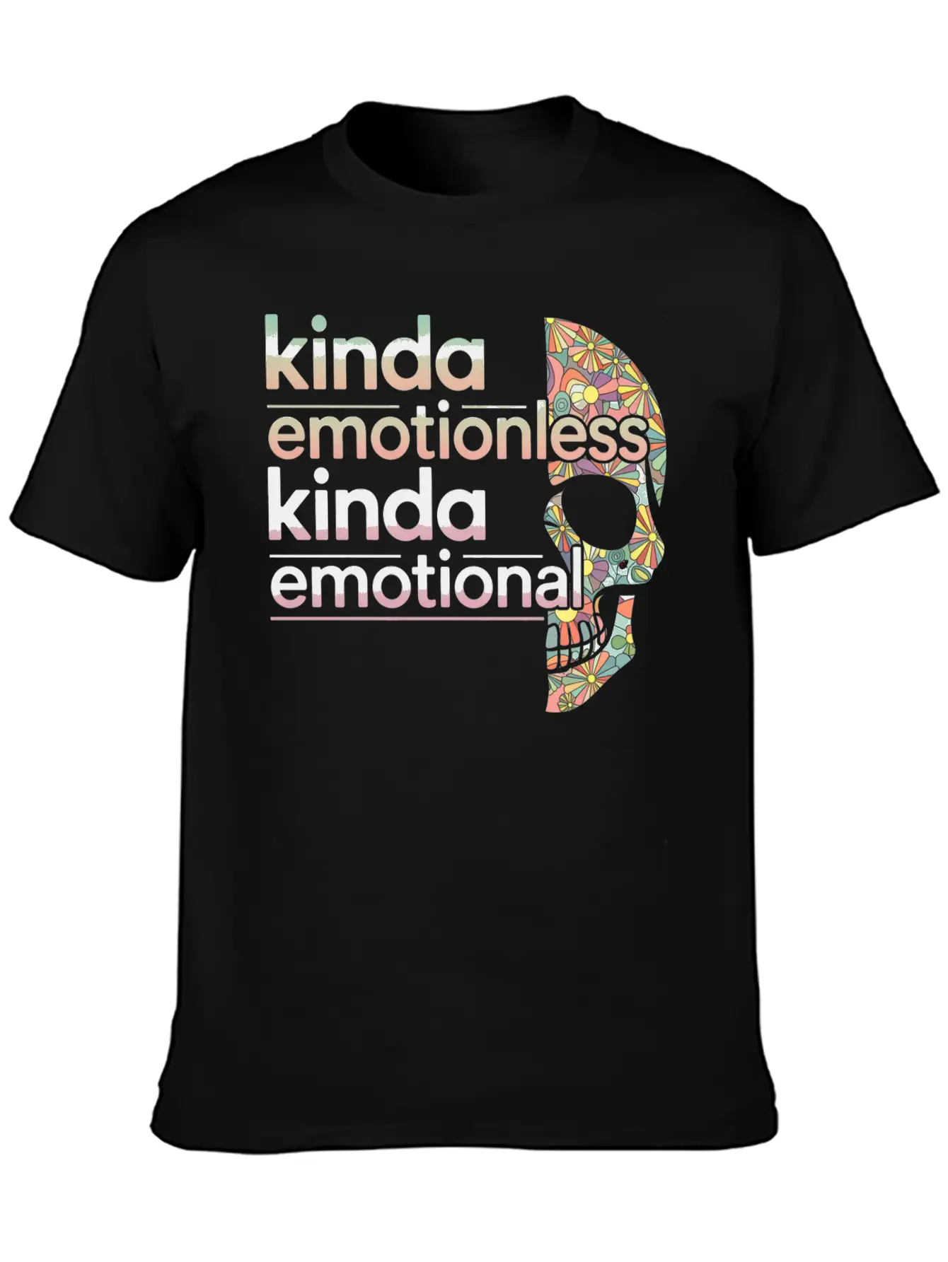 Kinda Emotionless Kinda Emotional 6 Soft Cotton Short Sleeve Tee ¨C Unisex Wardrobe Staple