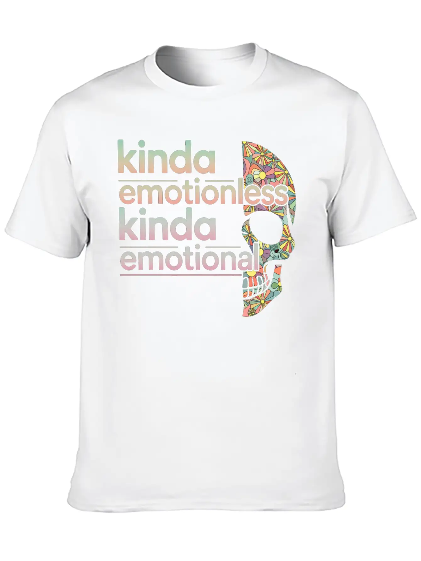 Kinda Emotionless Kinda Emotional 6 Soft Cotton Short Sleeve Tee ¨C Unisex Wardrobe Staple