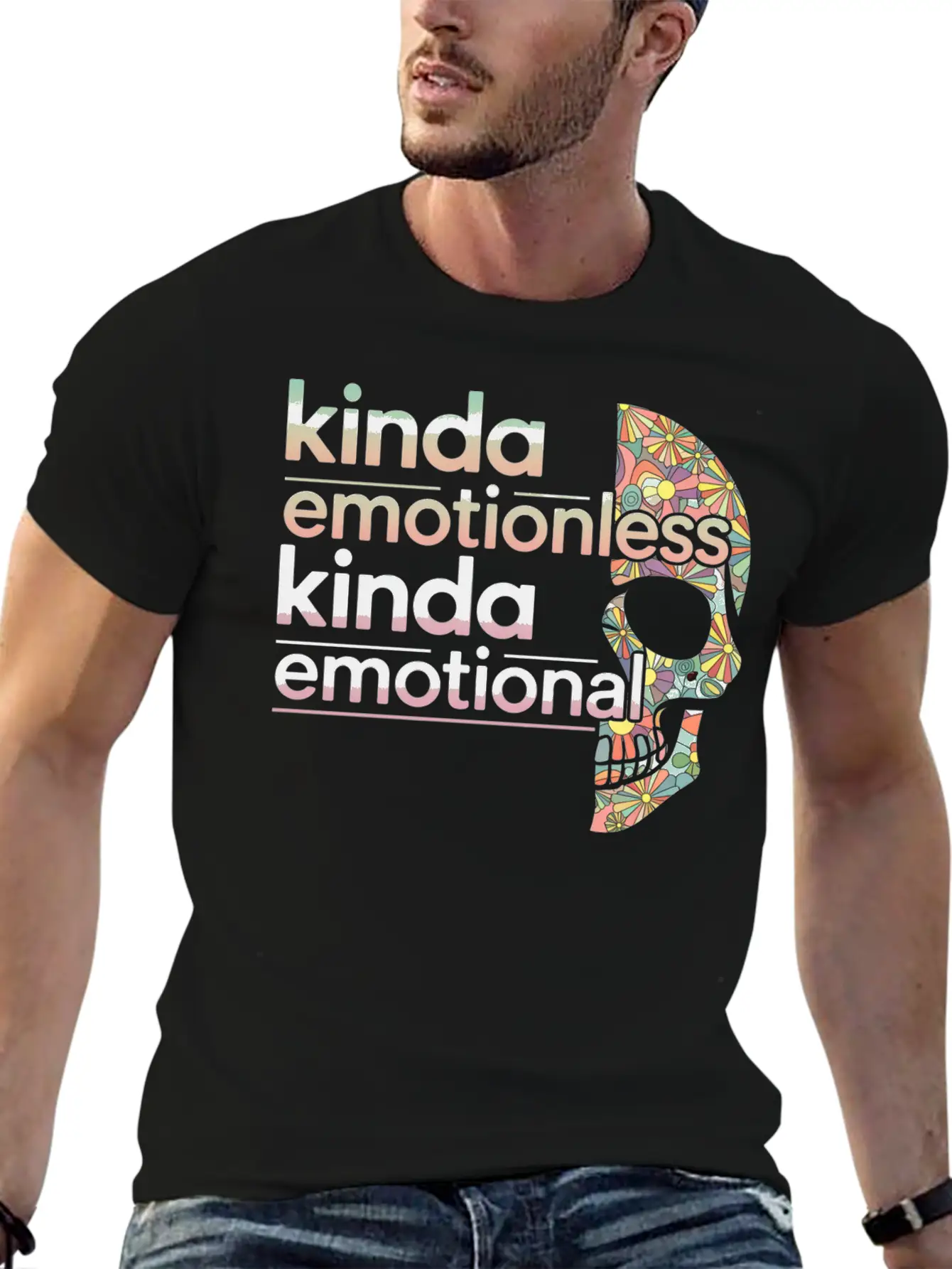 Kinda Emotionless Kinda Emotional 6 Soft Cotton Short Sleeve Tee ¨C Unisex Wardrobe Staple