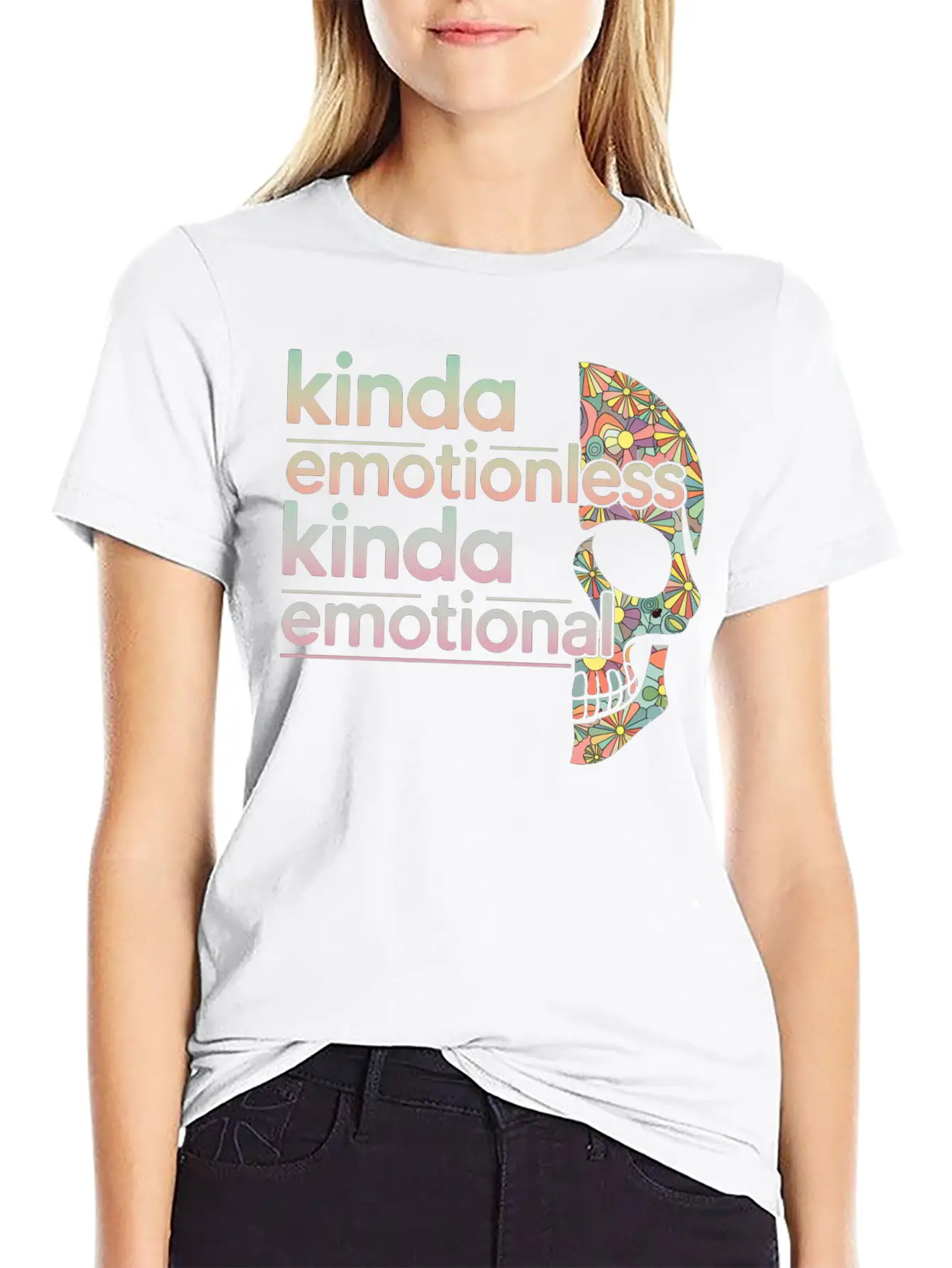 Kinda Emotionless Kinda Emotional 6 Soft Cotton Short Sleeve Tee ¨C Unisex Wardrobe Staple