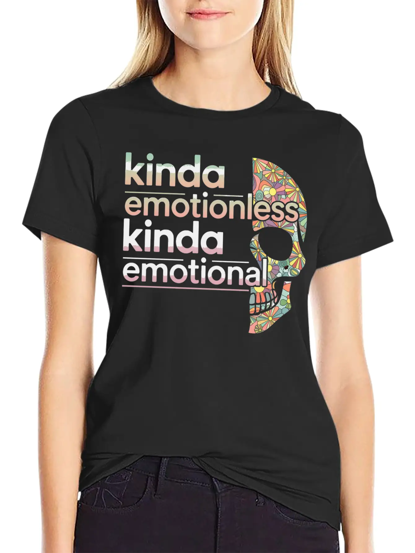 Kinda Emotionless Kinda Emotional 6 Soft Cotton Short Sleeve Tee ¨C Unisex Wardrobe Staple