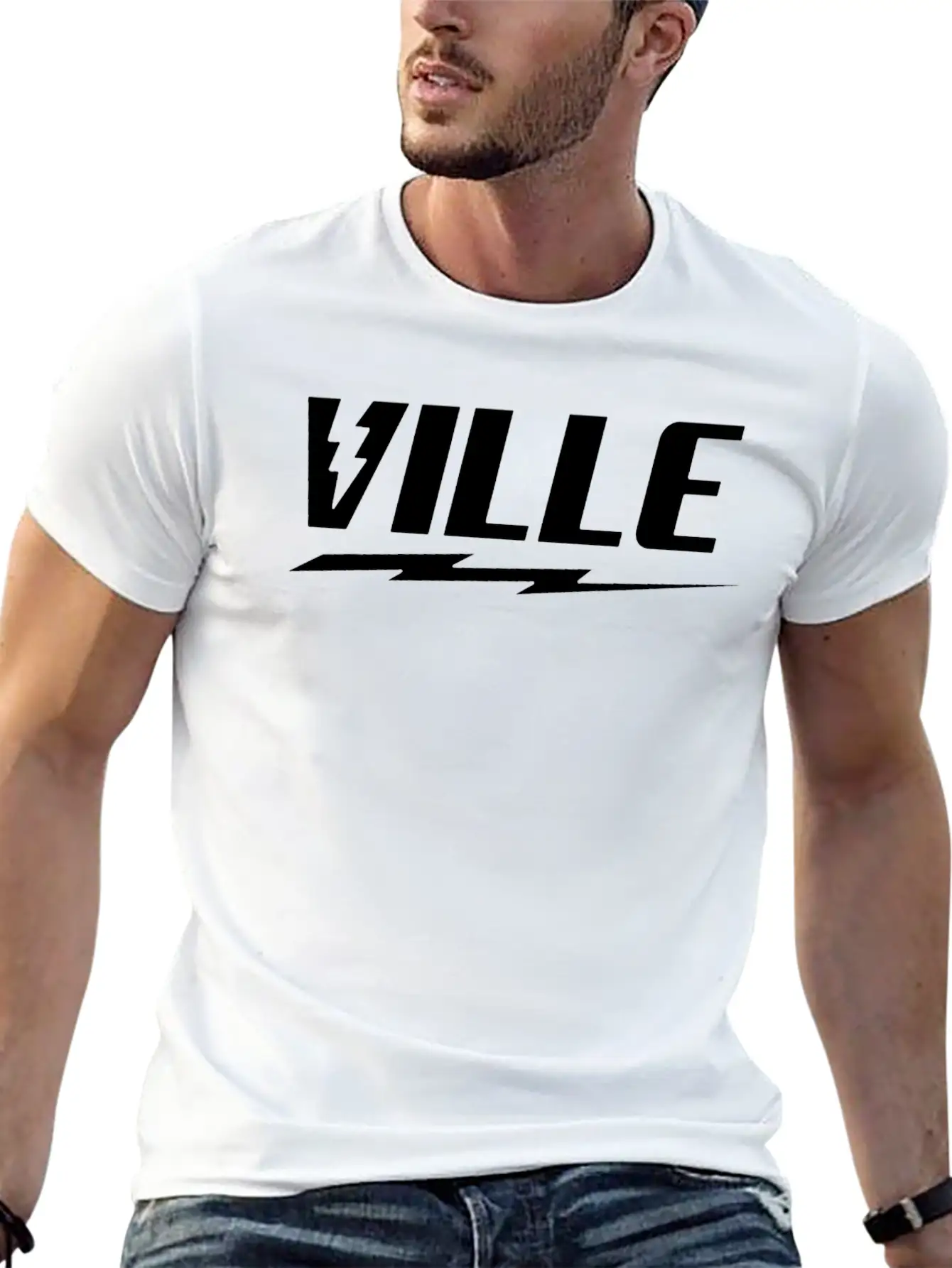 King Of The Ville Rap Basic Graphic T-Shirt ¨C Daily Comfort In Soft Cotton