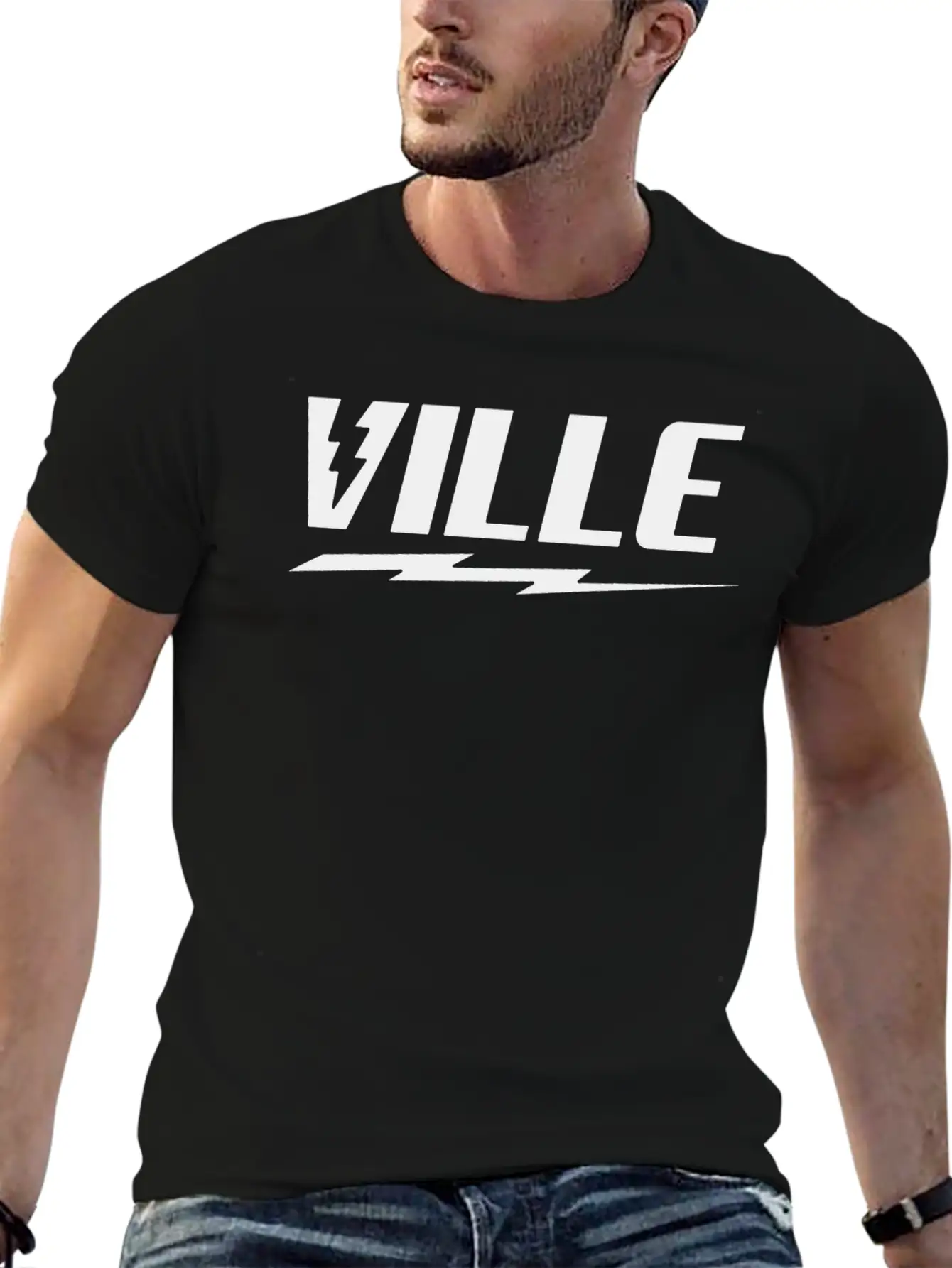 King Of The Ville Rap Basic Graphic T-Shirt ¨C Daily Comfort In Soft Cotton