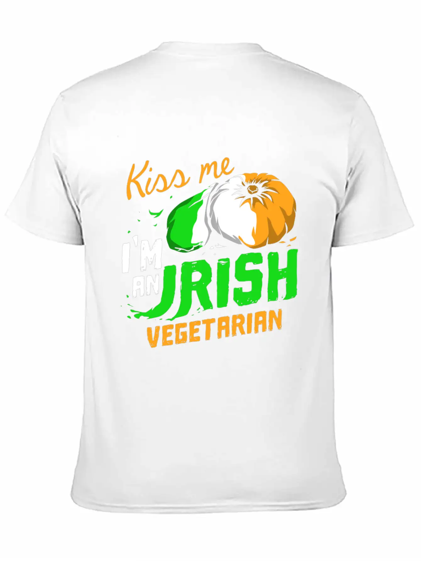 Kiss Me Irish Vegetarian Essential Cotton Tee For Daily Outfits ¨C Unisex Style