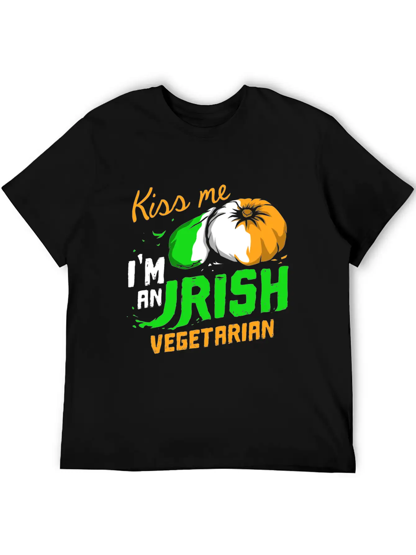 Kiss Me Irish Vegetarian Essential Cotton Tee For Daily Outfits ¨C Unisex Style