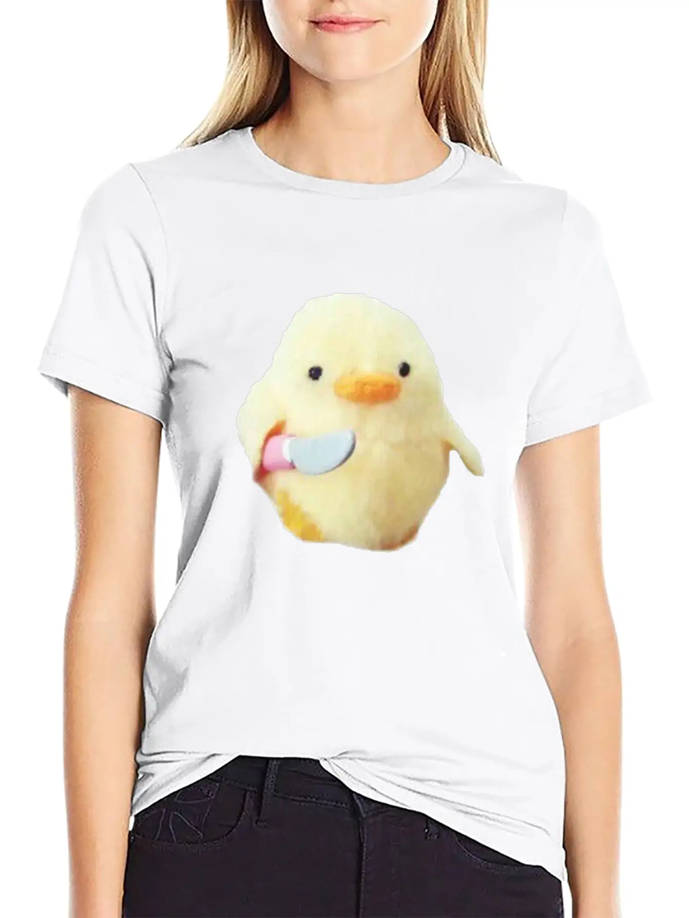 Knife Chick Basic Graphic T-Shirt ¨C Daily Comfort In Soft Cotton