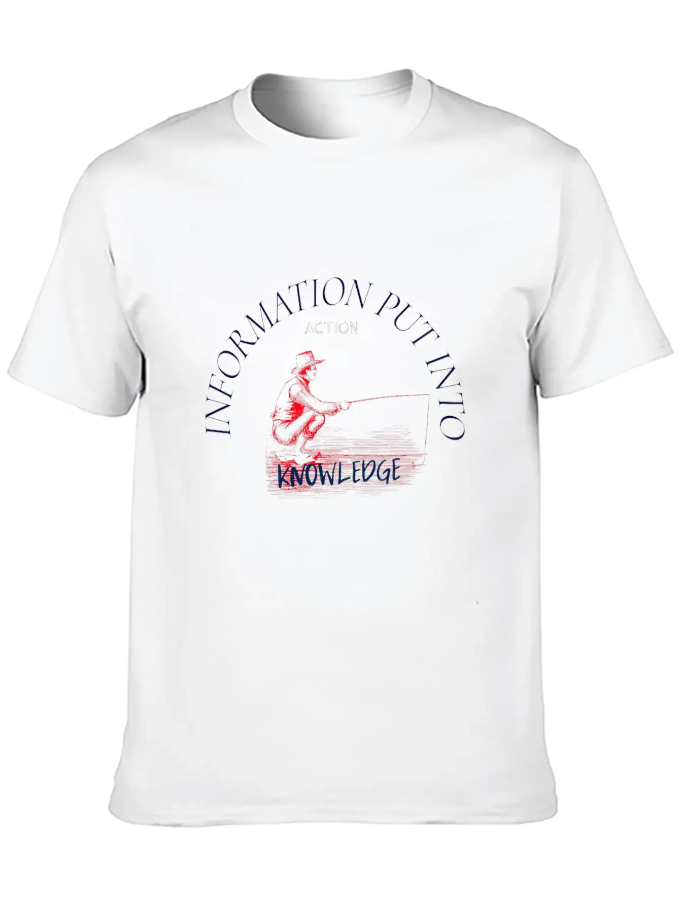 Knowledge Is Information Basic Graphic T-Shirt ¨C Daily Comfort In Soft Cotton