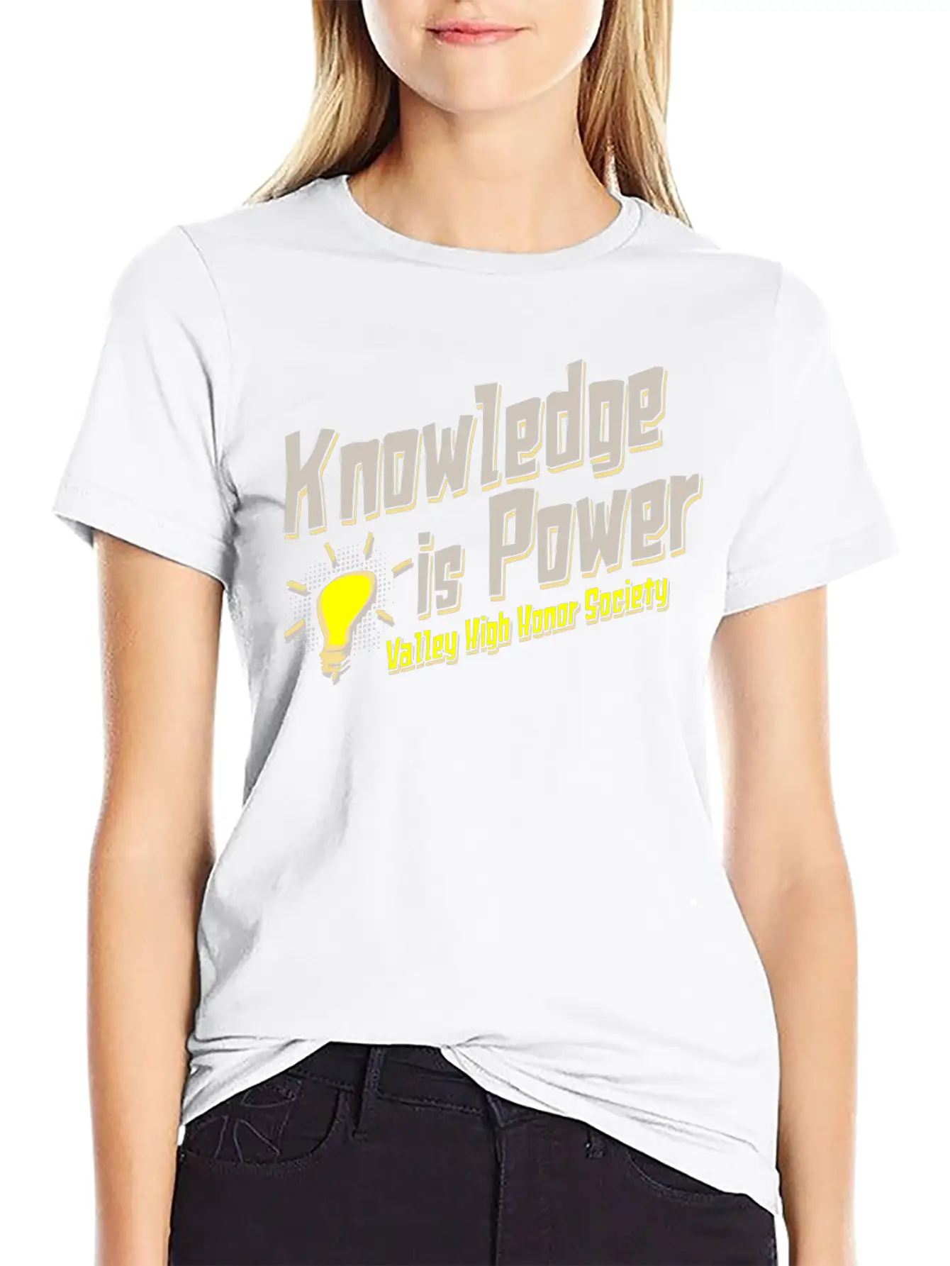 Knowledge Is Power Valley High Honor Society Essential Cotton Tee For Daily Outfits ¨C Unisex Style