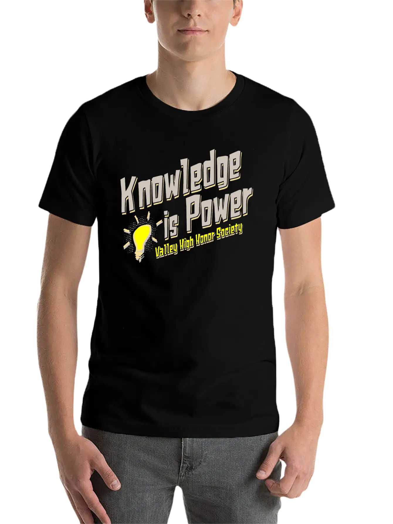 Knowledge Is Power Valley High Honor Society Essential Cotton Tee For Daily Outfits ¨C Unisex Style