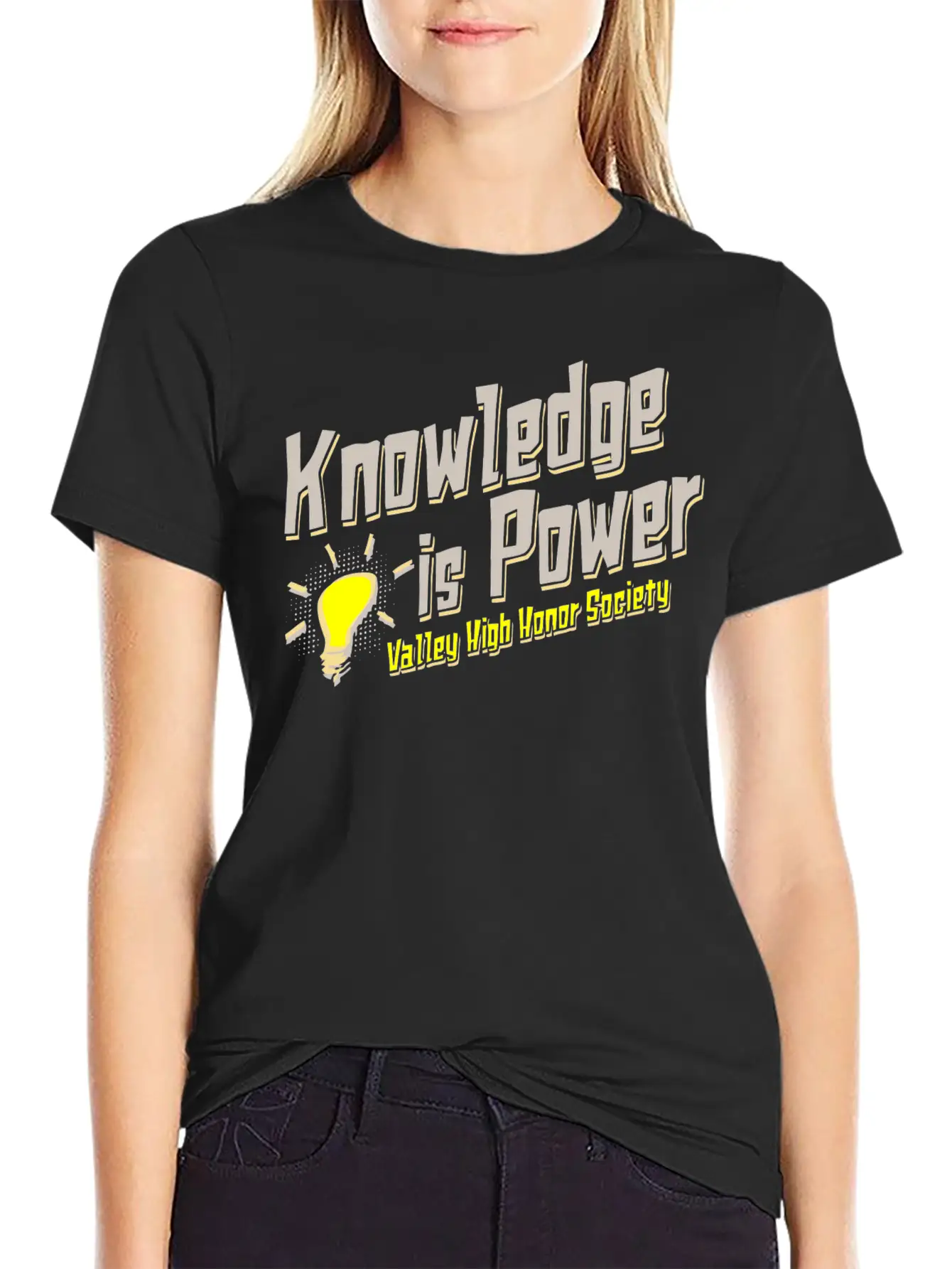 Knowledge Is Power Valley High Honor Society Essential Cotton Tee For Daily Outfits ¨C Unisex Style