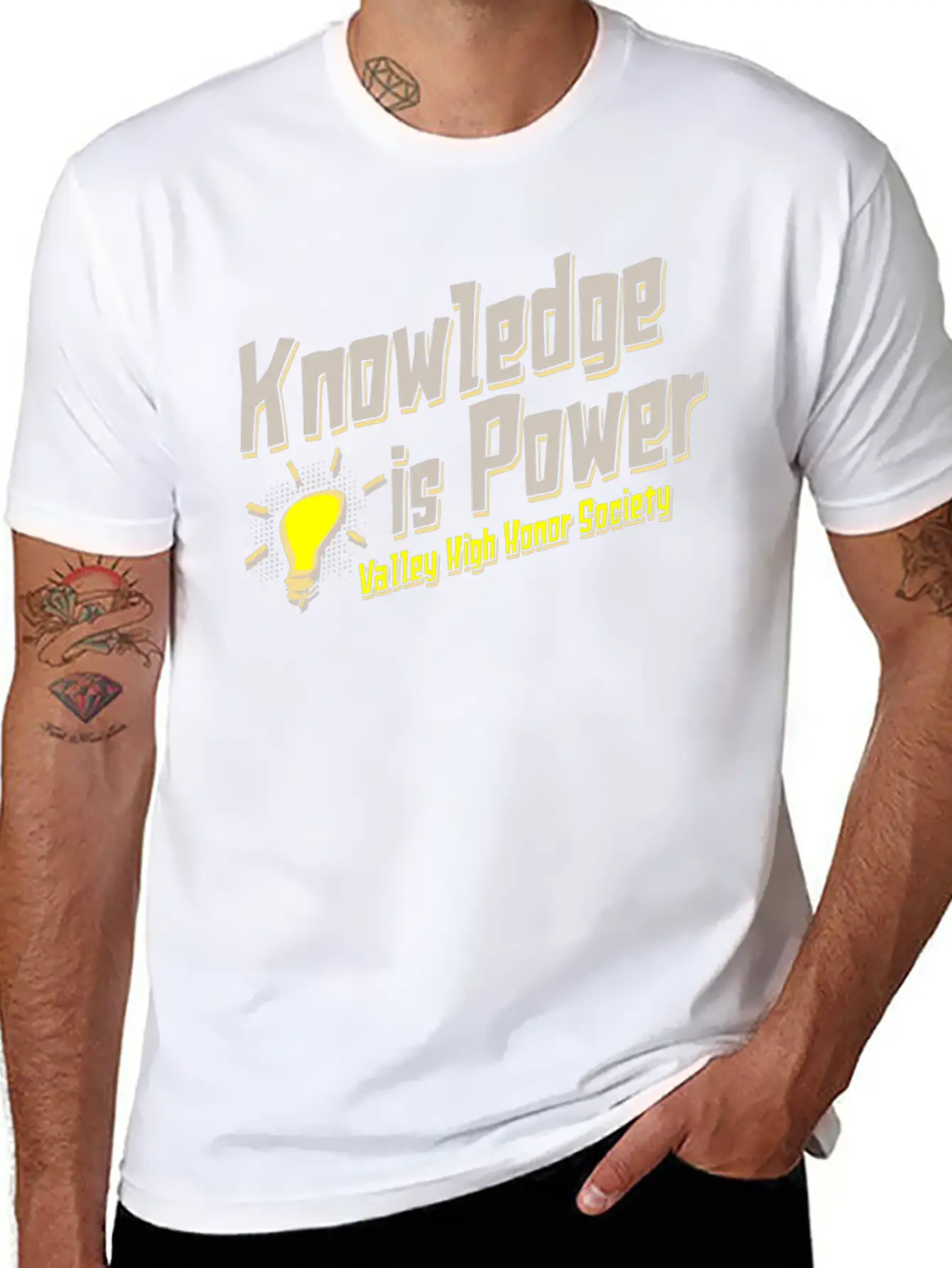 Knowledge Is Power Valley High Honor Society Essential Cotton Tee For Daily Outfits ¨C Unisex Style
