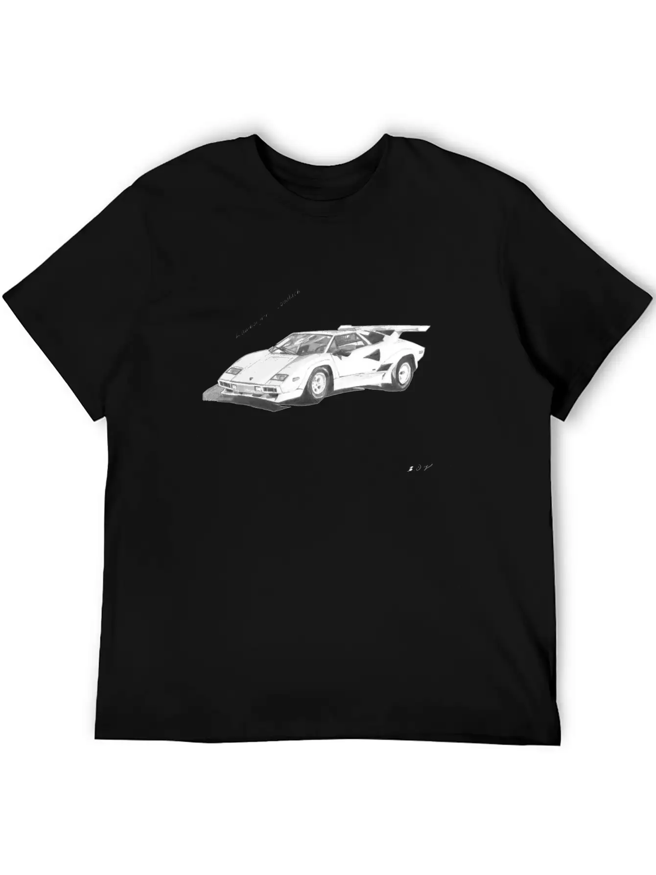 Lamborghini Countach Essential Cotton Tee For Daily Outfits ¨C Unisex Style