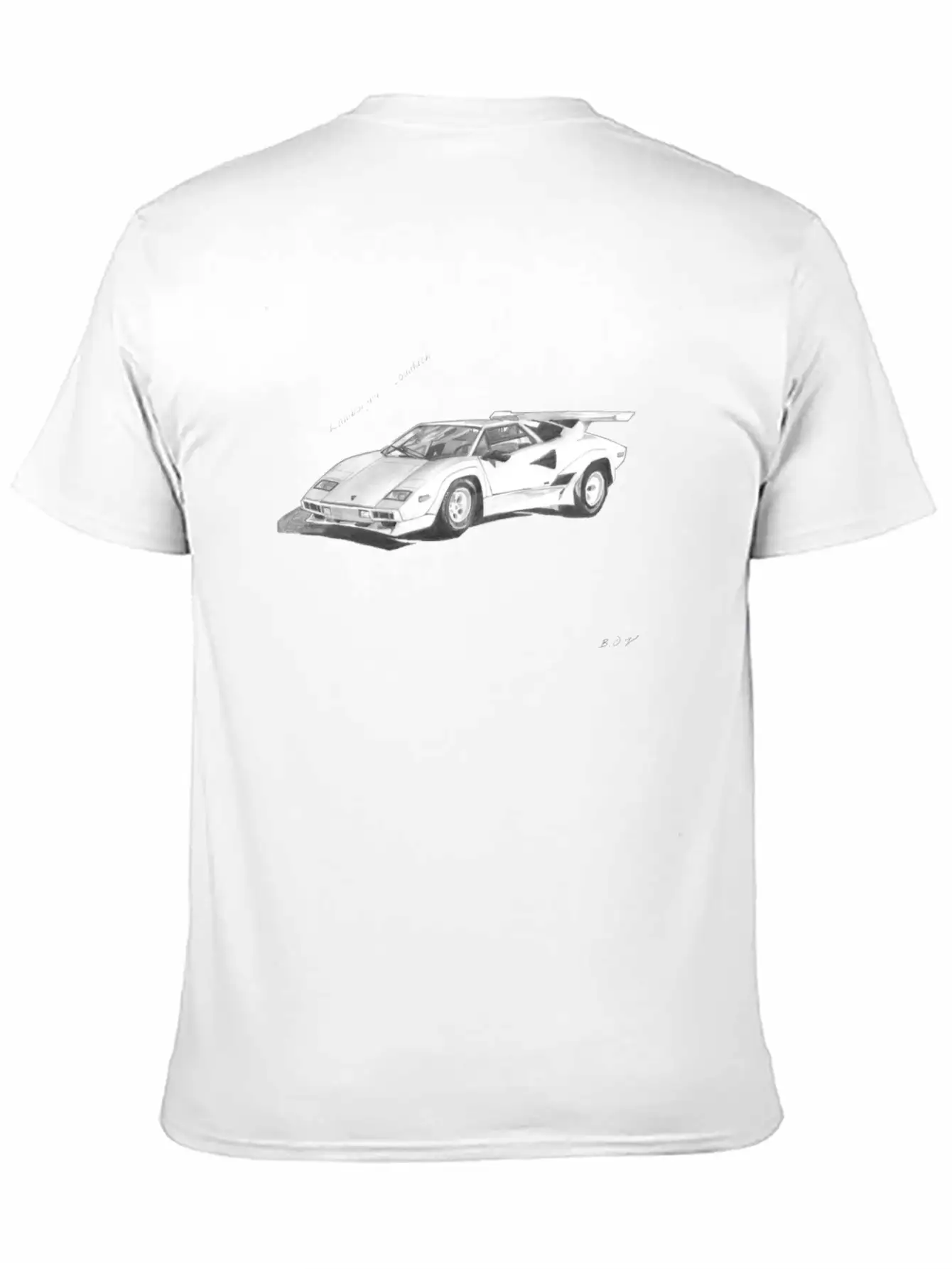 Lamborghini Countach Essential Cotton Tee For Daily Outfits ¨C Unisex Style