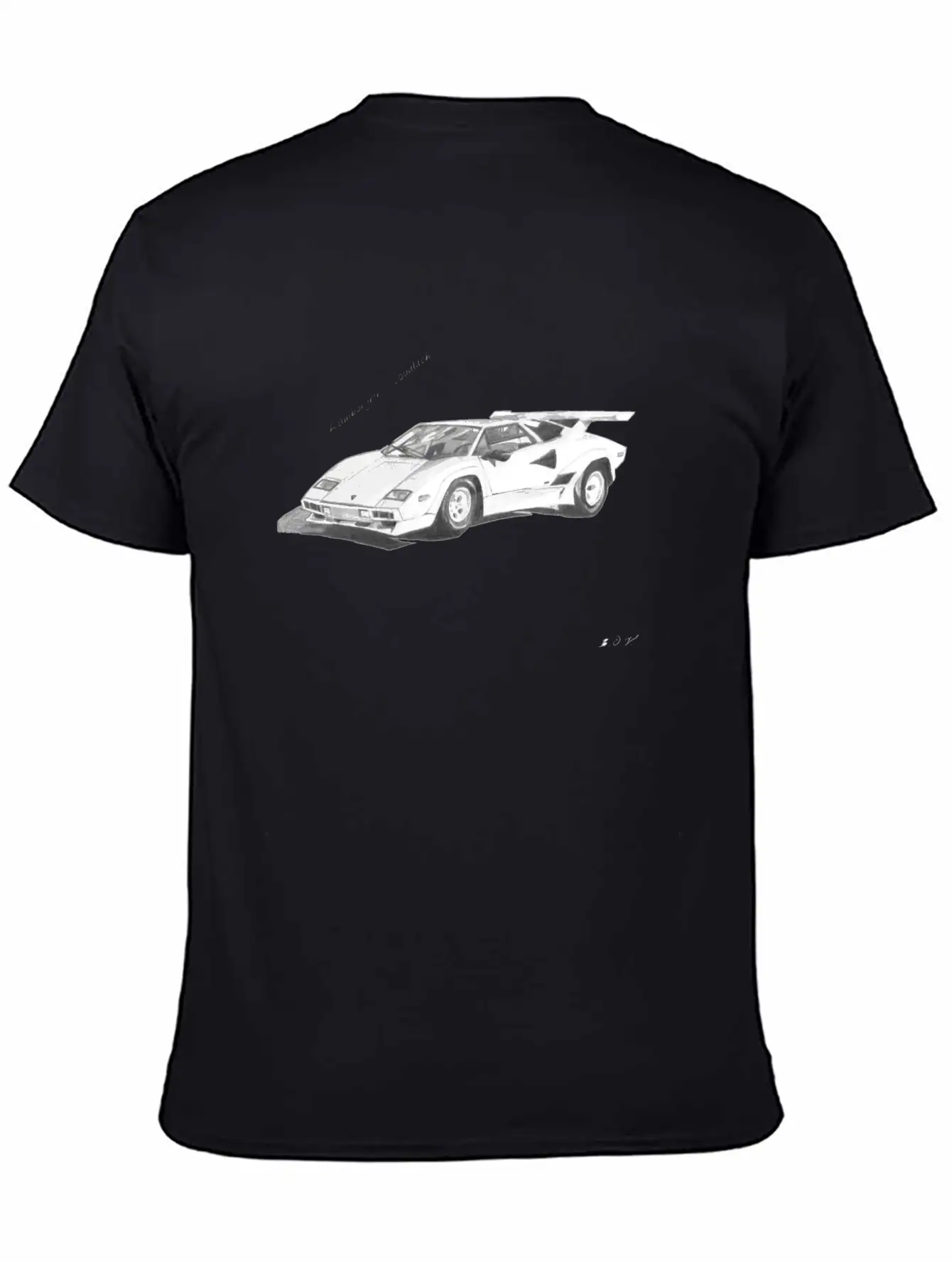 Lamborghini Countach Essential Cotton Tee For Daily Outfits ¨C Unisex Style