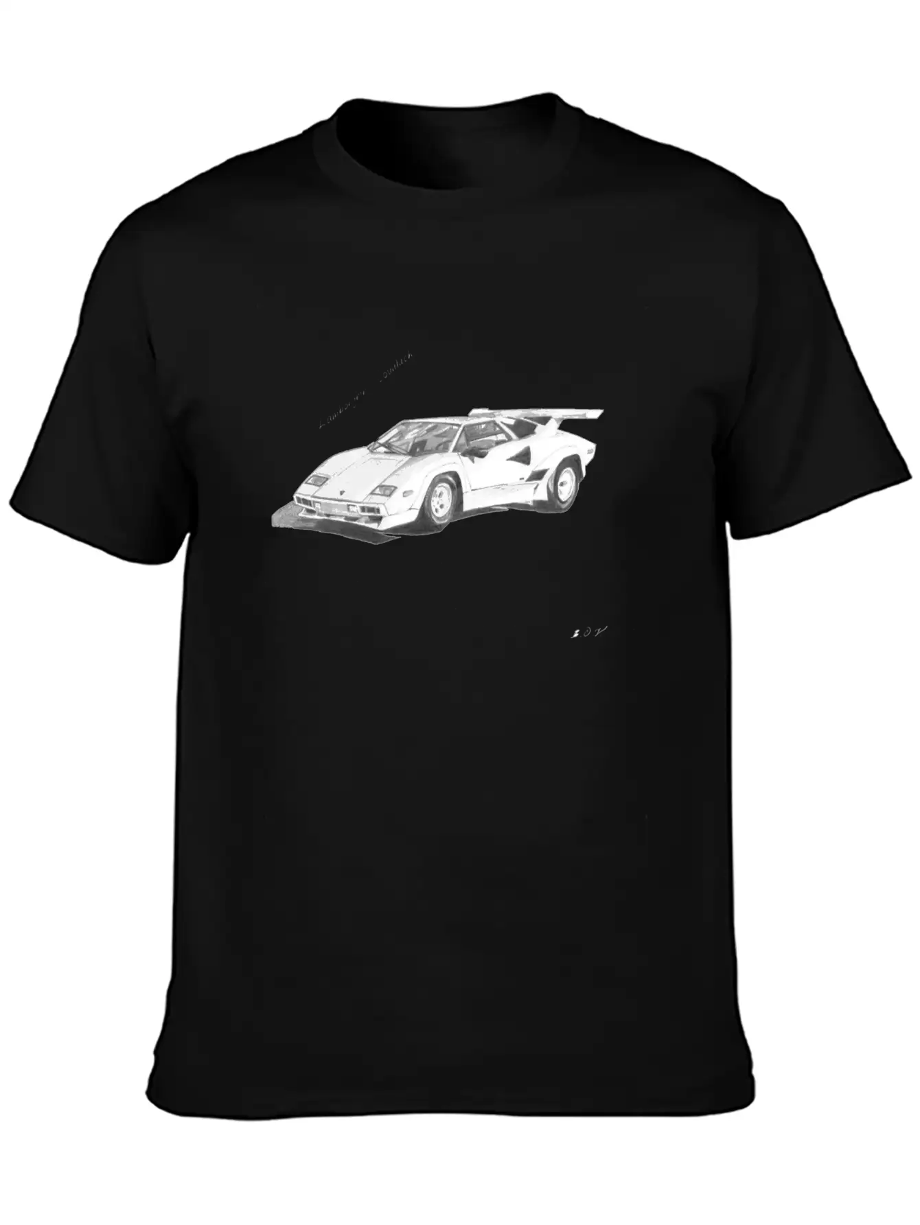 Lamborghini Countach Essential Cotton Tee For Daily Outfits ¨C Unisex Style