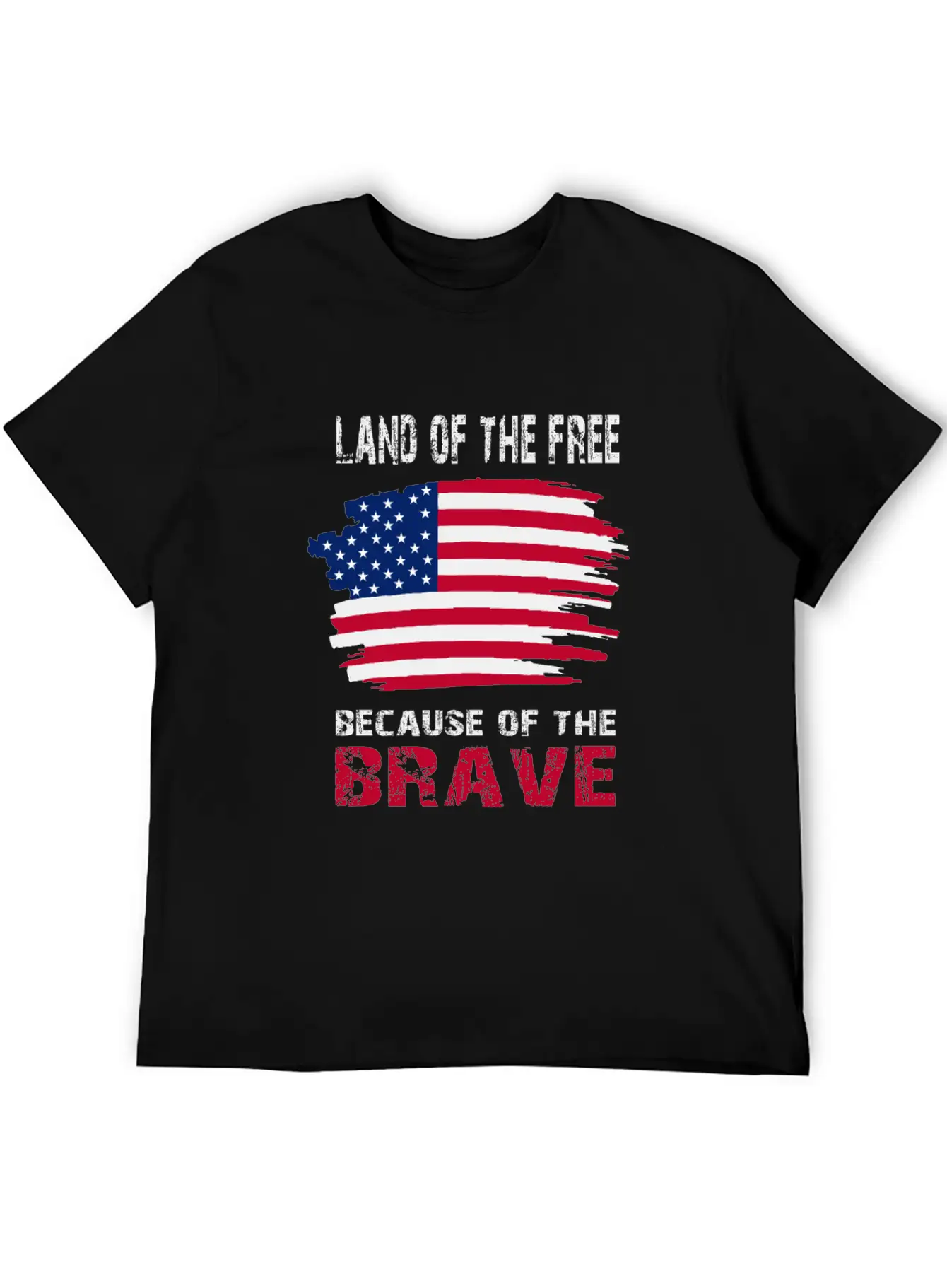 Land Of The Free Because Of The Brave Memorial Day Soft Cotton Short Sleeve Tee ¨C Unisex Wardrobe Staple