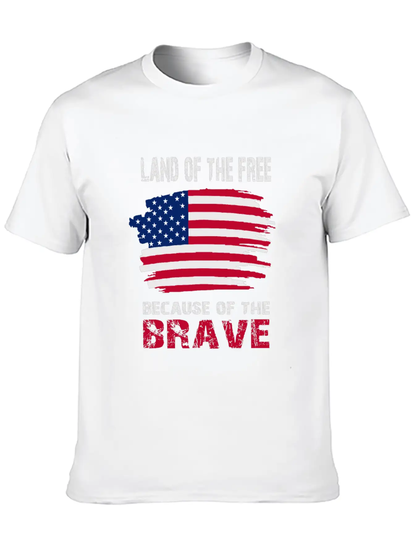 Land Of The Free Because Of The Brave Memorial Day Soft Cotton Short Sleeve Tee ¨C Unisex Wardrobe Staple