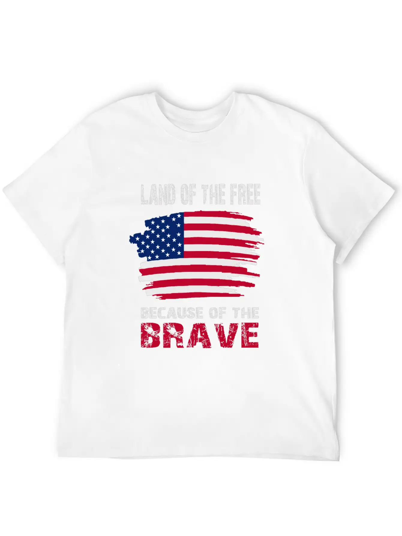 Land Of The Free Because Of The Brave Memorial Day Soft Cotton Short Sleeve Tee ¨C Unisex Wardrobe Staple