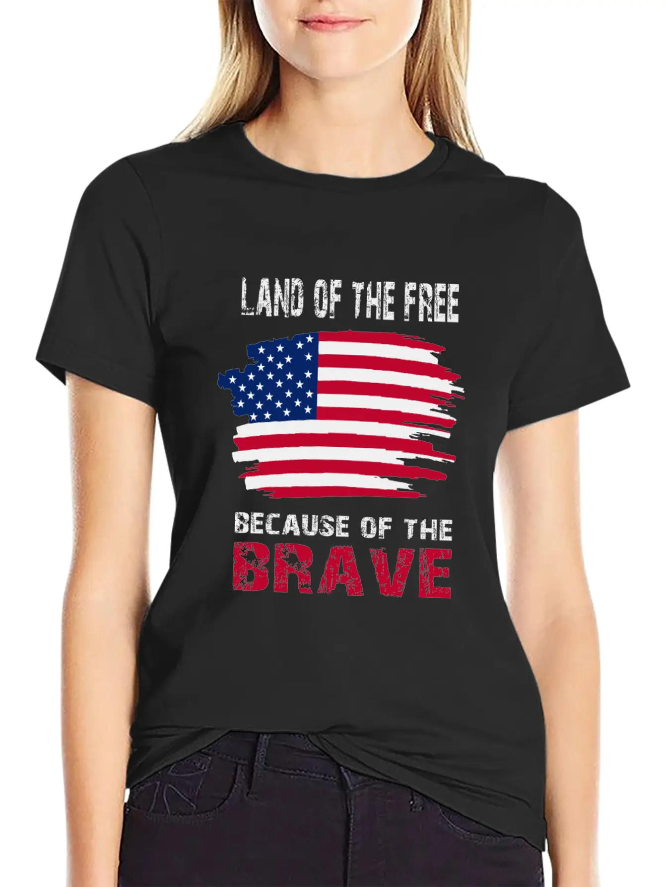 Land Of The Free Because Of The Brave Memorial Day Soft Cotton Short Sleeve Tee ¨C Unisex Wardrobe Staple