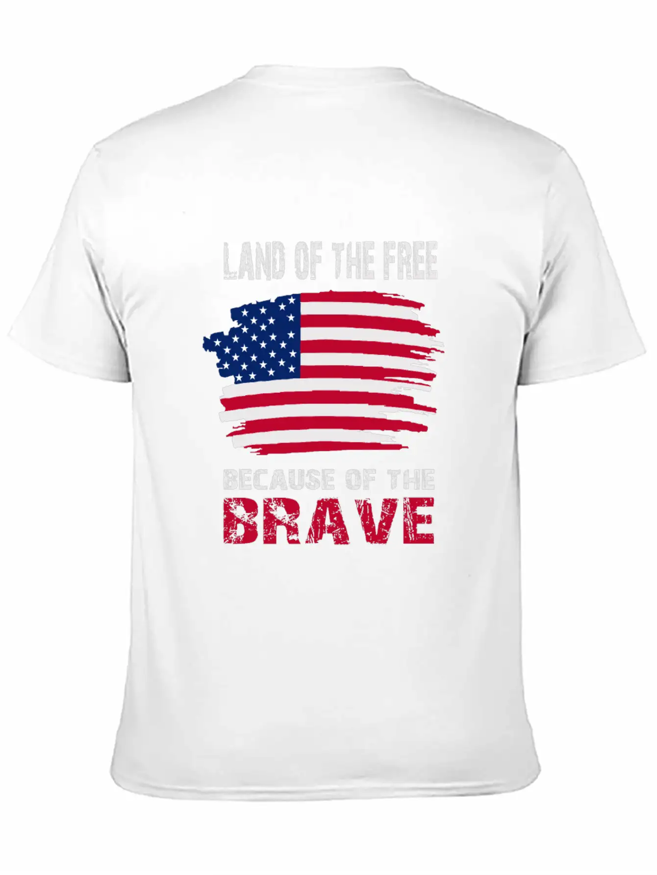 Land Of The Free Because Of The Brave Memorial Day Soft Cotton Short Sleeve Tee ¨C Unisex Wardrobe Staple