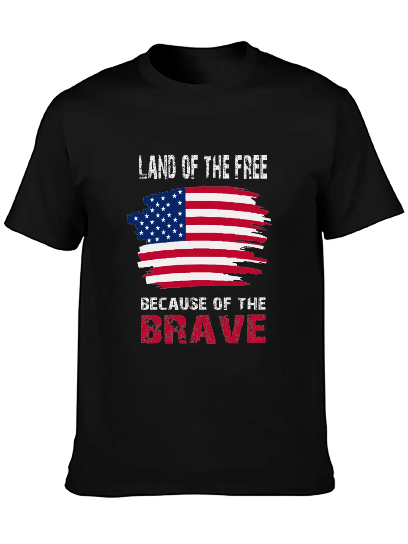 Land Of The Free Because Of The Brave Memorial Day Soft Cotton Short Sleeve Tee ¨C Unisex Wardrobe Staple