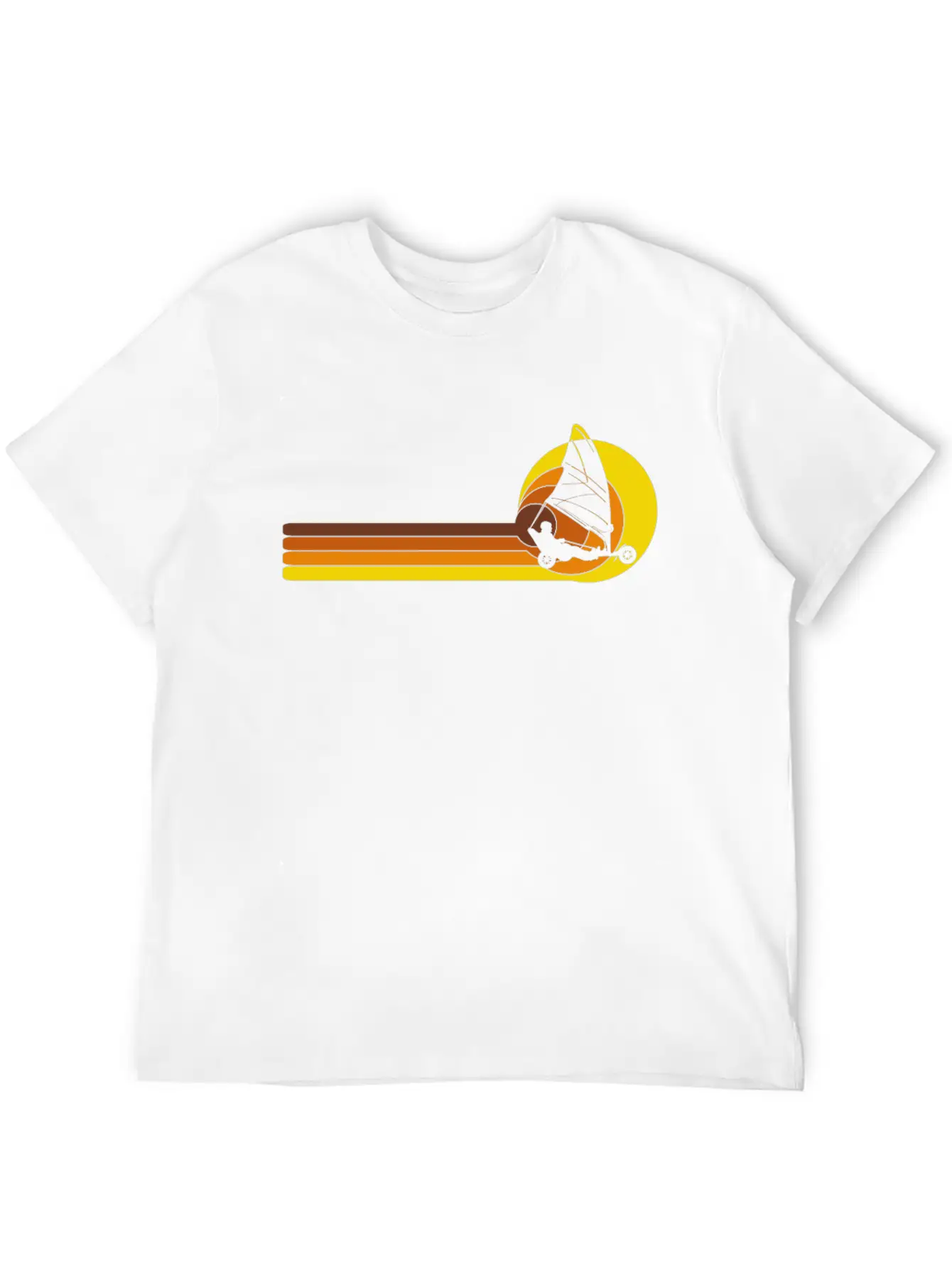 Landsailer Landsailing Windracer 70s Years Essential Cotton Tee For Daily Outfits ¨C Unisex Style