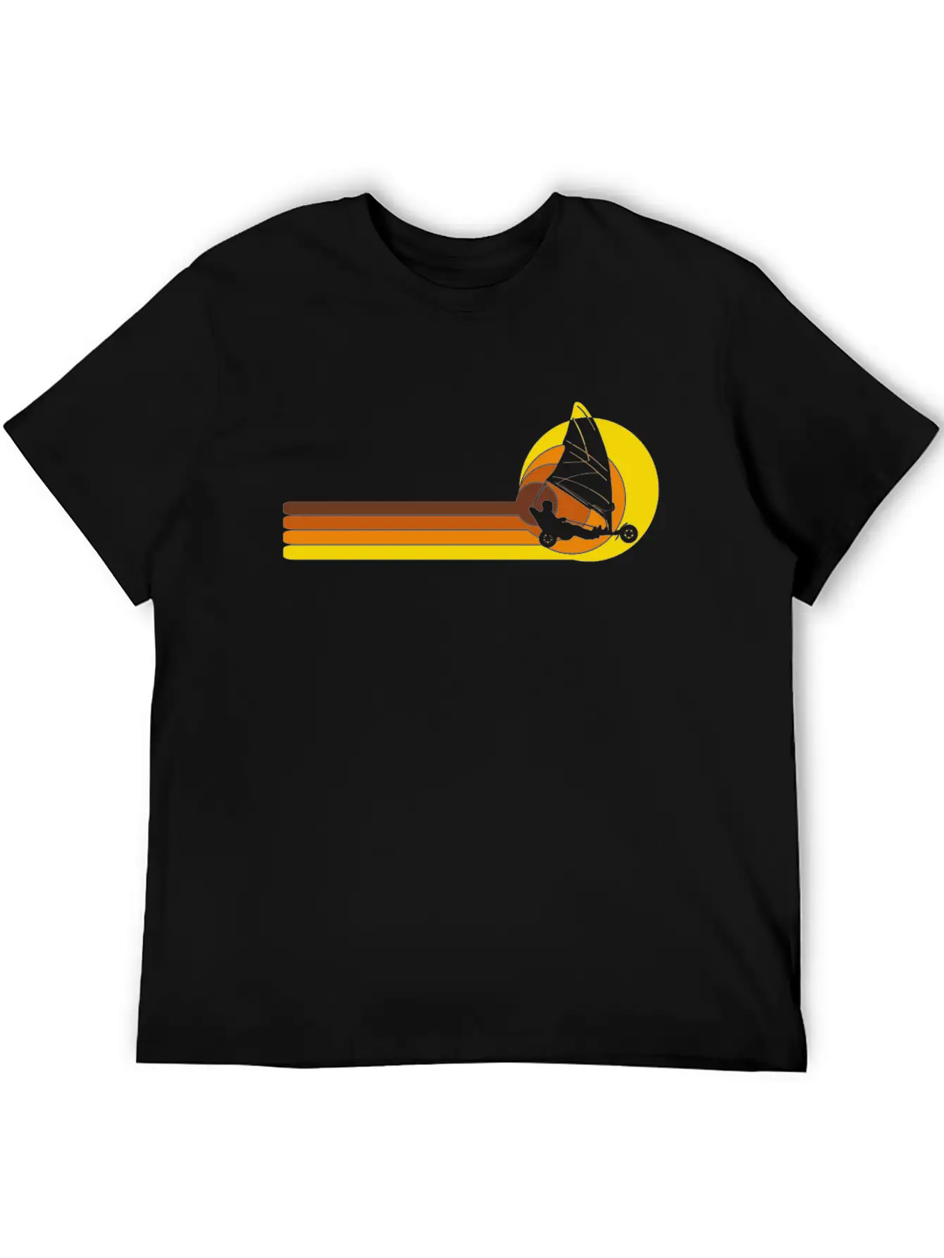 Landsailer Landsailing Windracer 70s Years Essential Cotton Tee For Daily Outfits ¨C Unisex Style