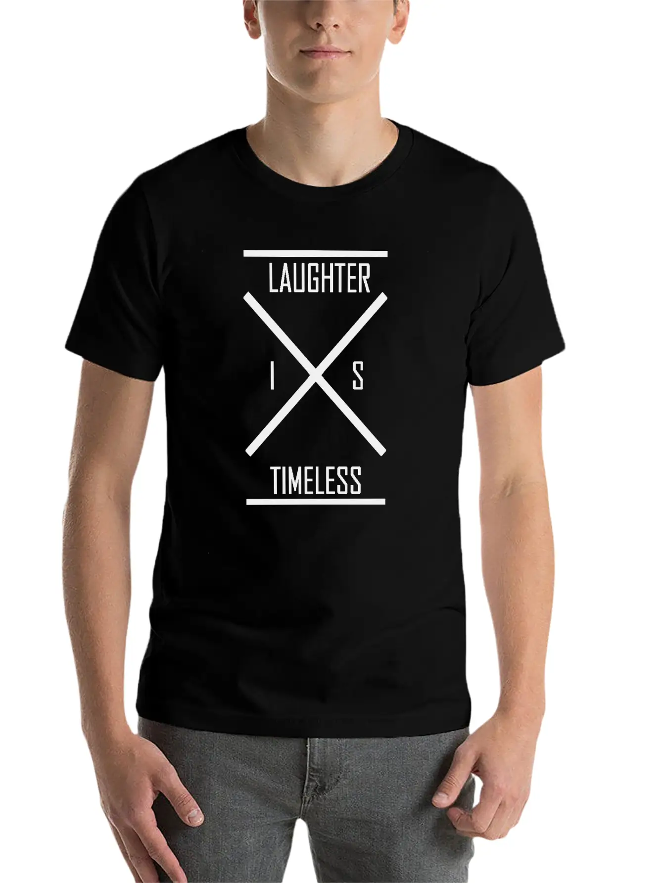 Laughter Is Timeless Essential Cotton Tee For Daily Outfits ¨C Unisex Style