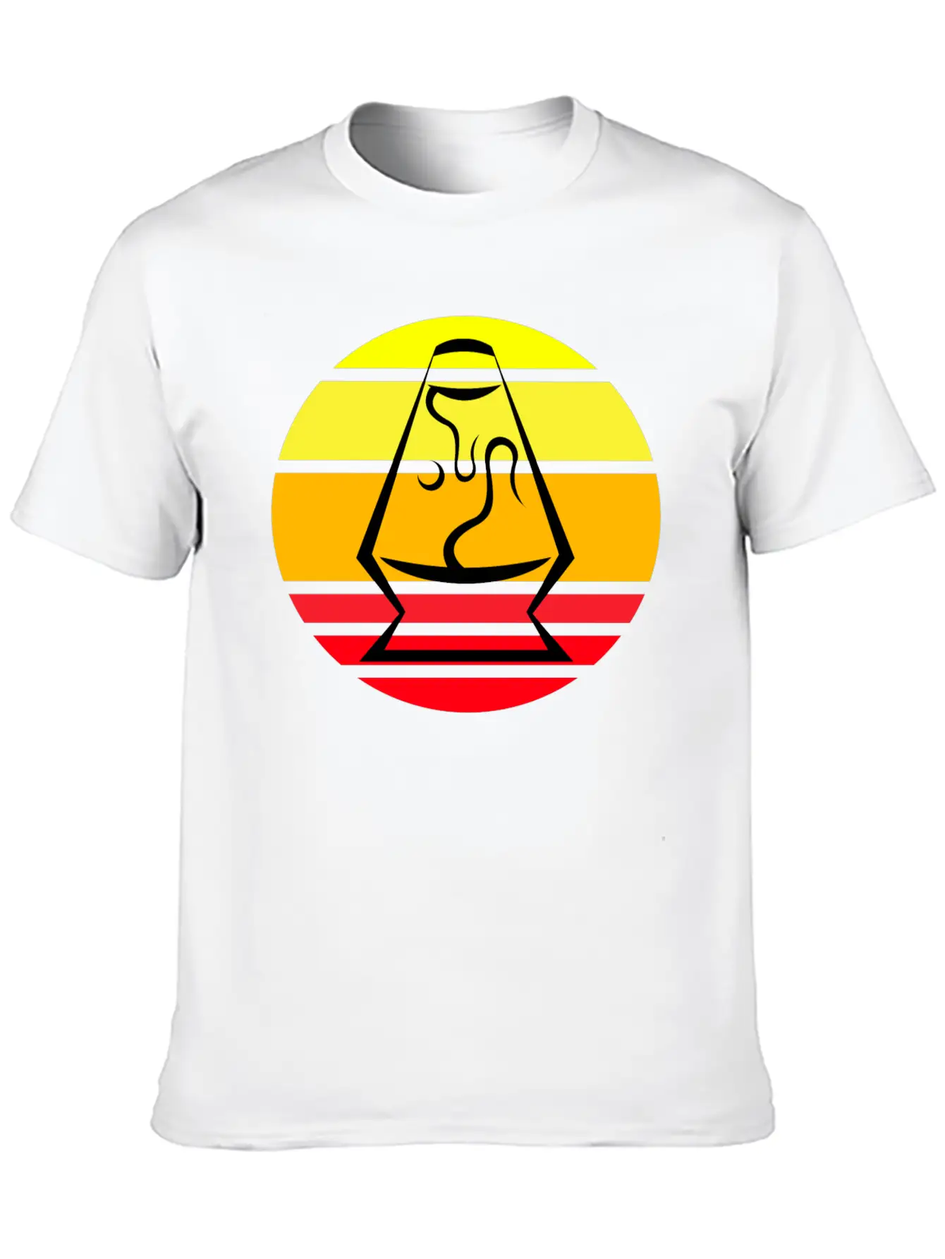 Lava Lamp Sunset Basic Graphic T-Shirt ¨C Daily Comfort In Soft Cotton